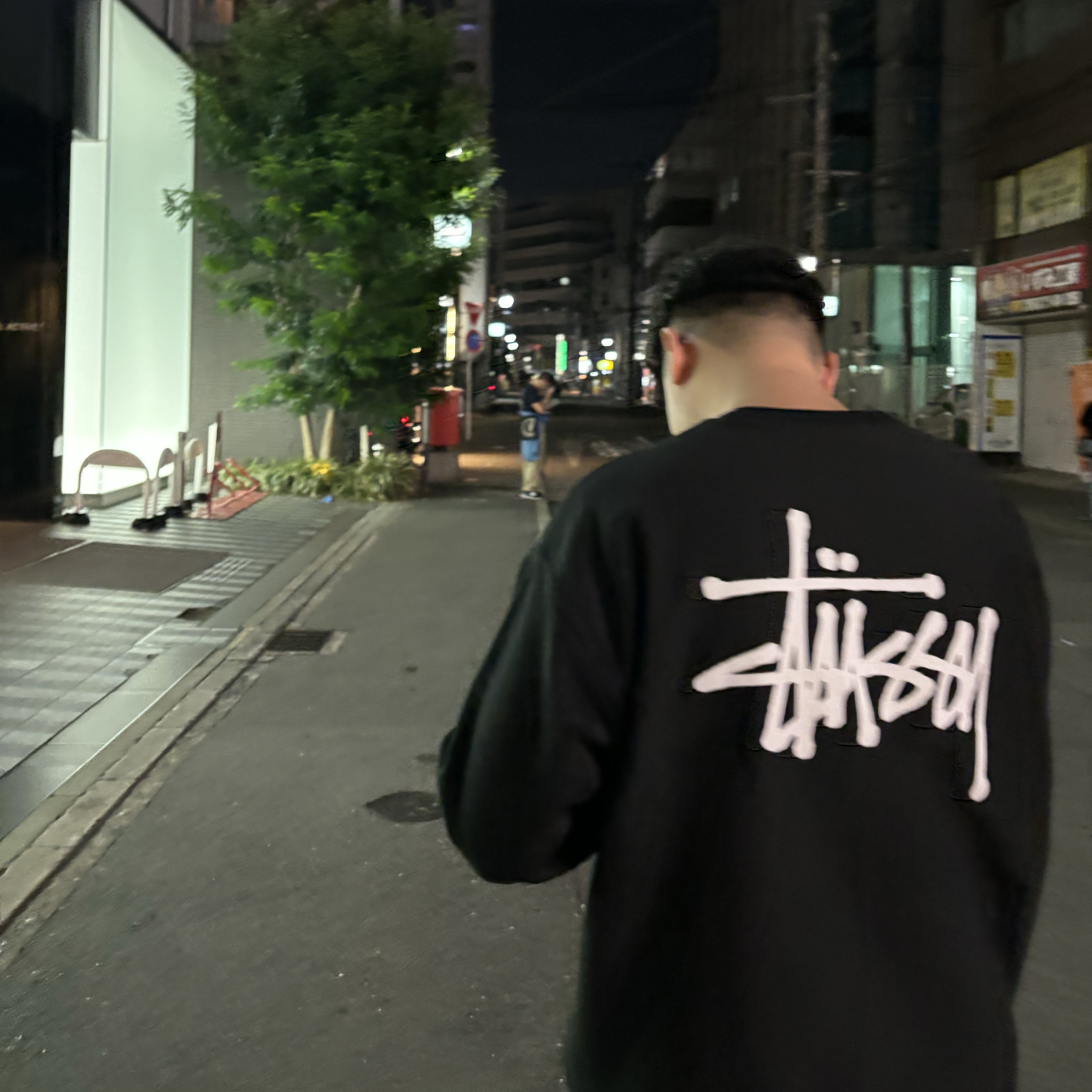 Stussy Basic Stussy Crew Black 2023 착용 스타일