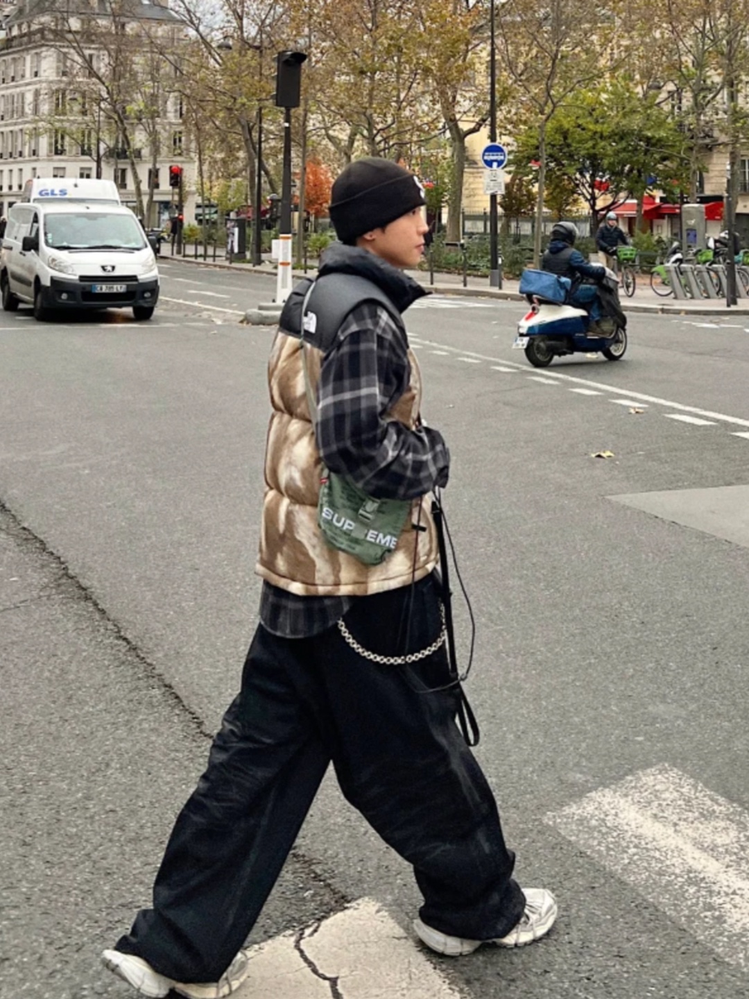 Kapital 14 oz. Denim Bone Print Book Bag Black, Salomon x MM6 Maison Margiela XT-15 Bordeaux 착용 스타일 - 4