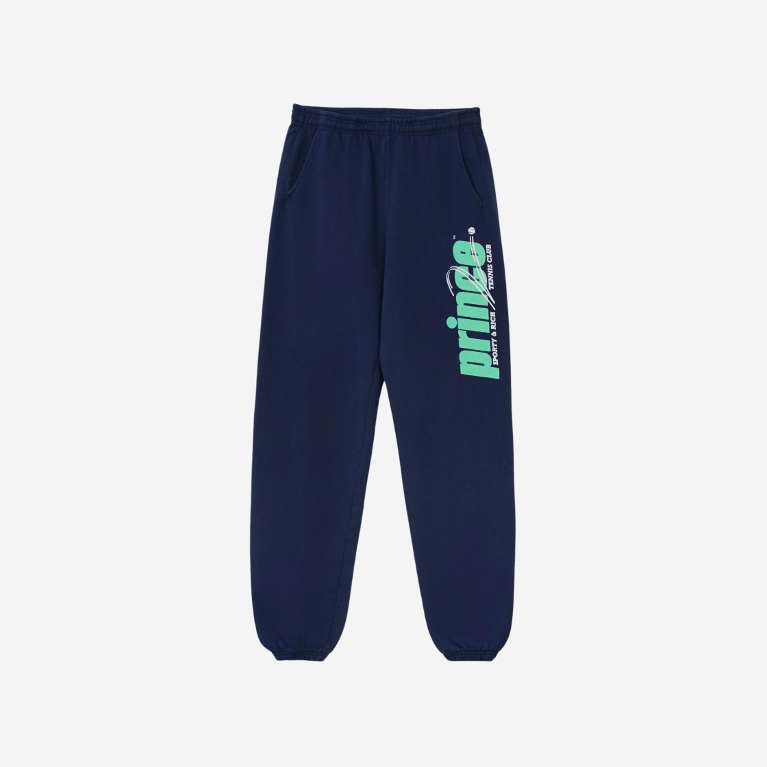 Sporty & Rich x Prince Rebound Sweatpants Navy Clean Mint 상세 이미지 1