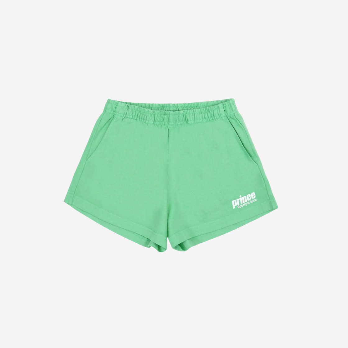 Sporty & Rich x Prince Sporty Embroidered Disco Shorts Clean Mint White 상세 이미지 1