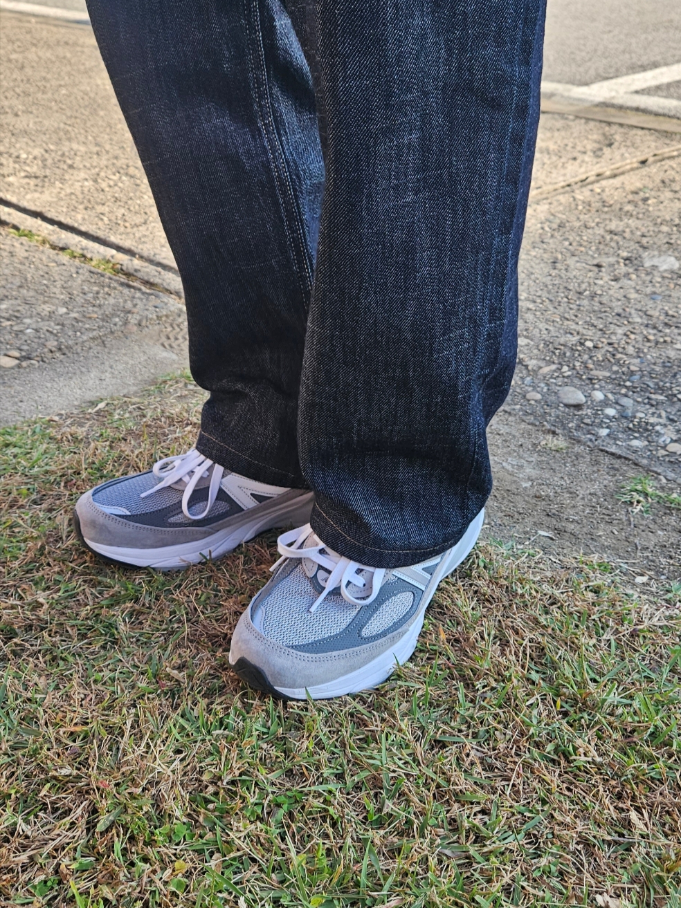 New Balance 990v6 Made in USA Grey - D Standard 착용 스타일 - 2