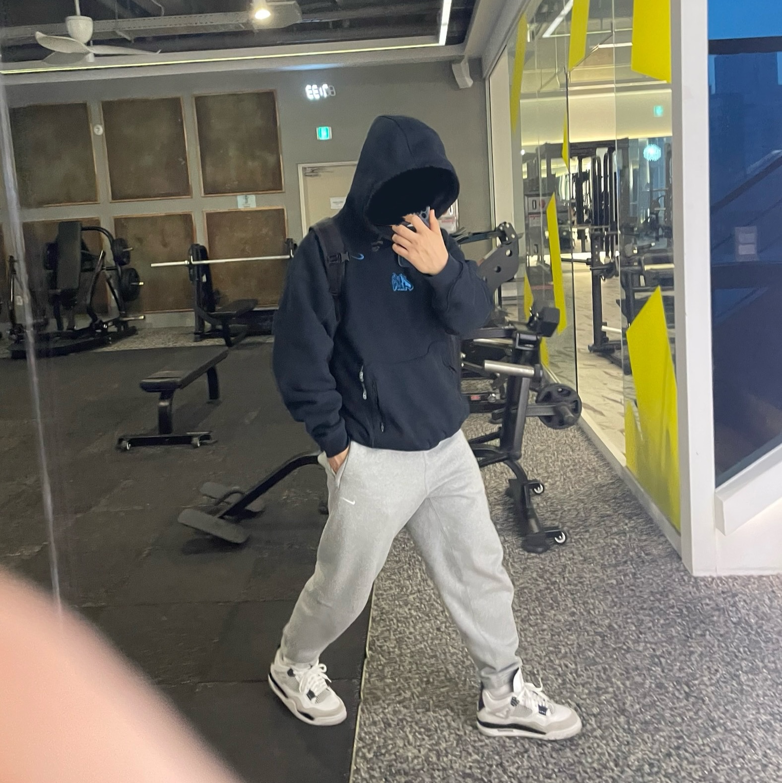 Nike x Off-White NRG Fleece Hoodie Black - Asia 착용 스타일