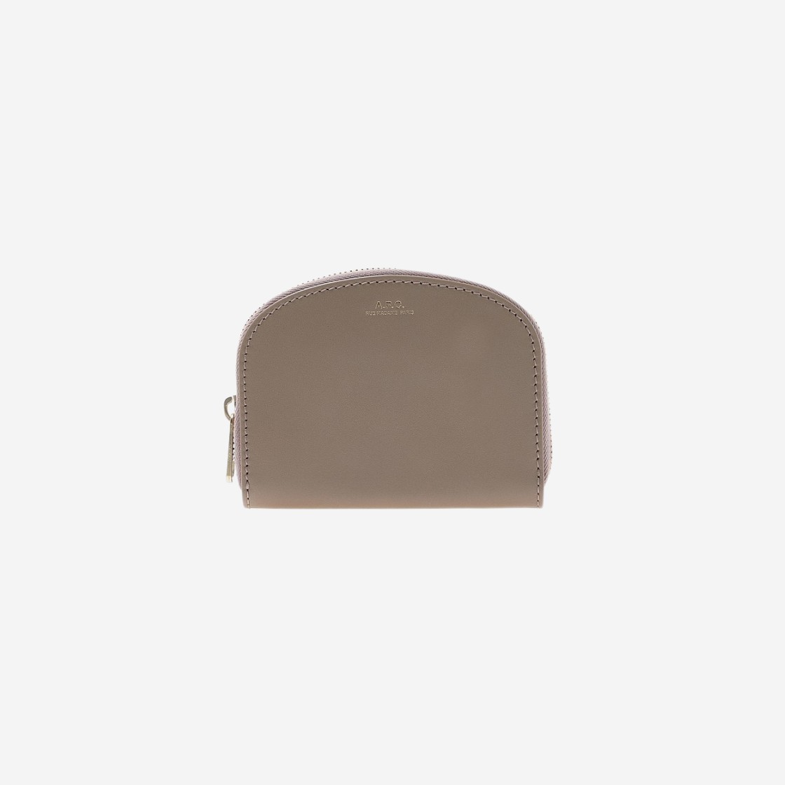 A.P.C. Demi-Lune Compact Wallet Beige Grey 상세 이미지 1