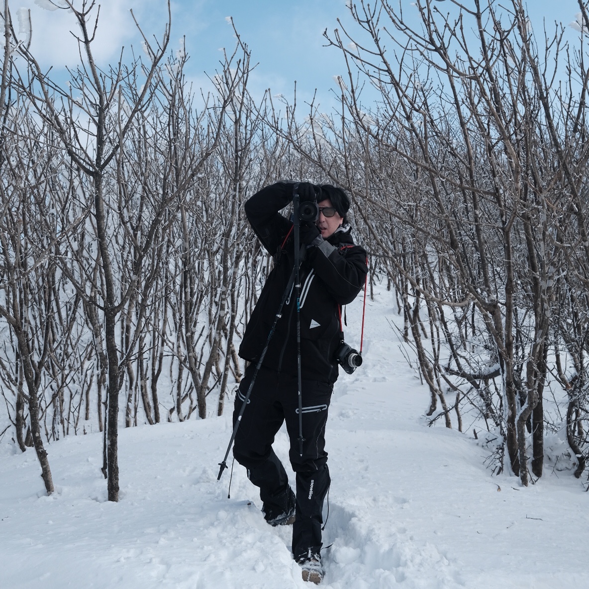 And Wander Diamond Stitch Down Jacket Black, Gentle Monster Billy BRC7 Brown Orange Gradient Pearl 착용 스타일 - 3