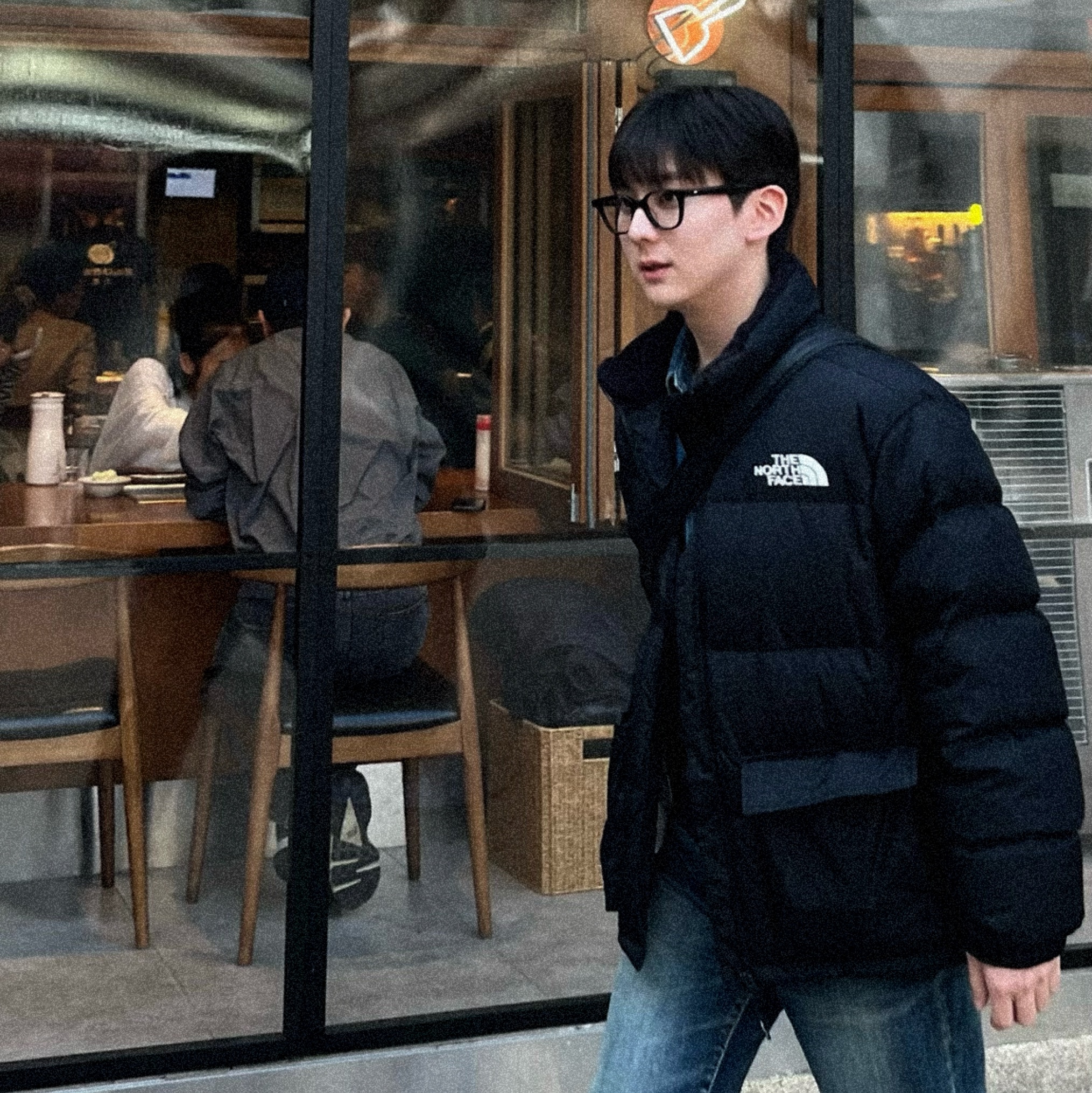 The North Face 1996 Eco Nuptse Jacket Black 착용 스타일 - 1
