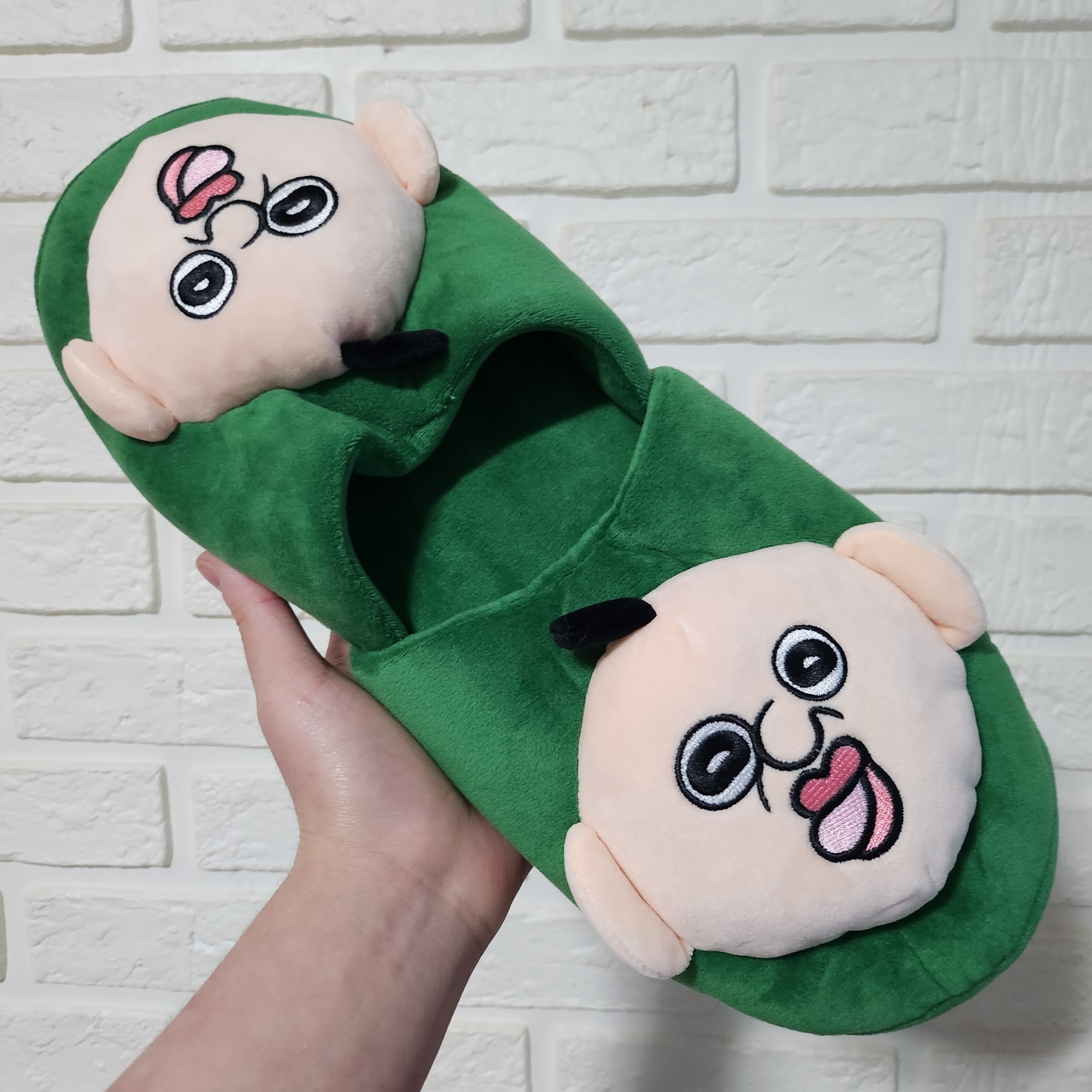 Bbangbbang Super Warm Slippers 착용 스타일 - 2