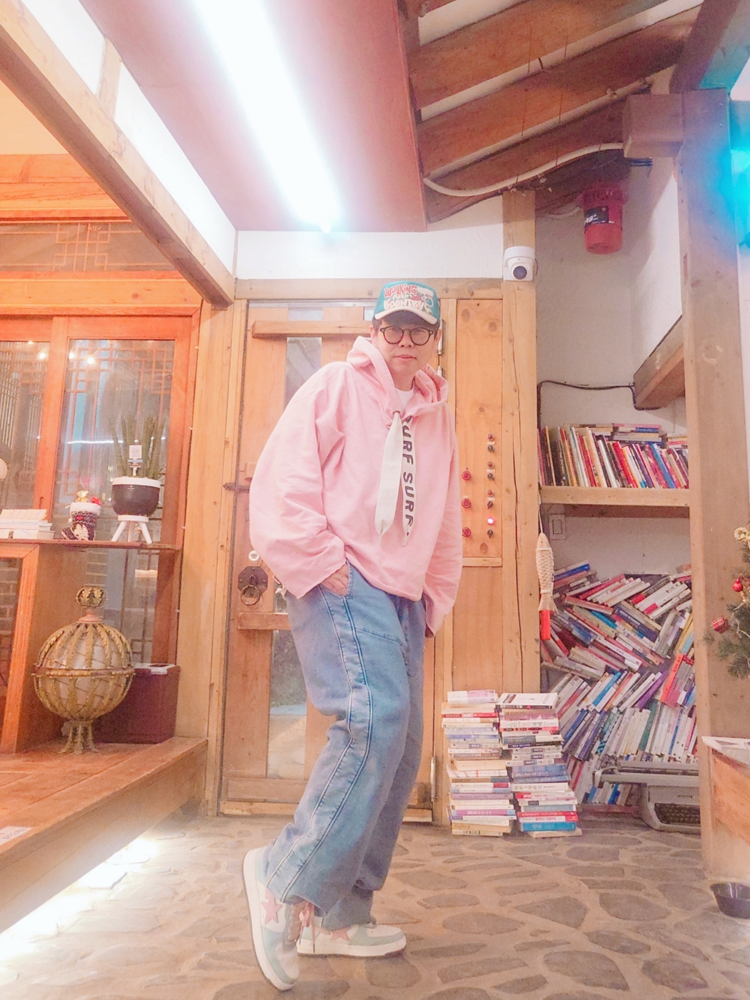 BAPE Sta Low #4 Green, Kapital Fleece Catfish Surf Hood Sweatshirt Pink 착용 스타일 - 1