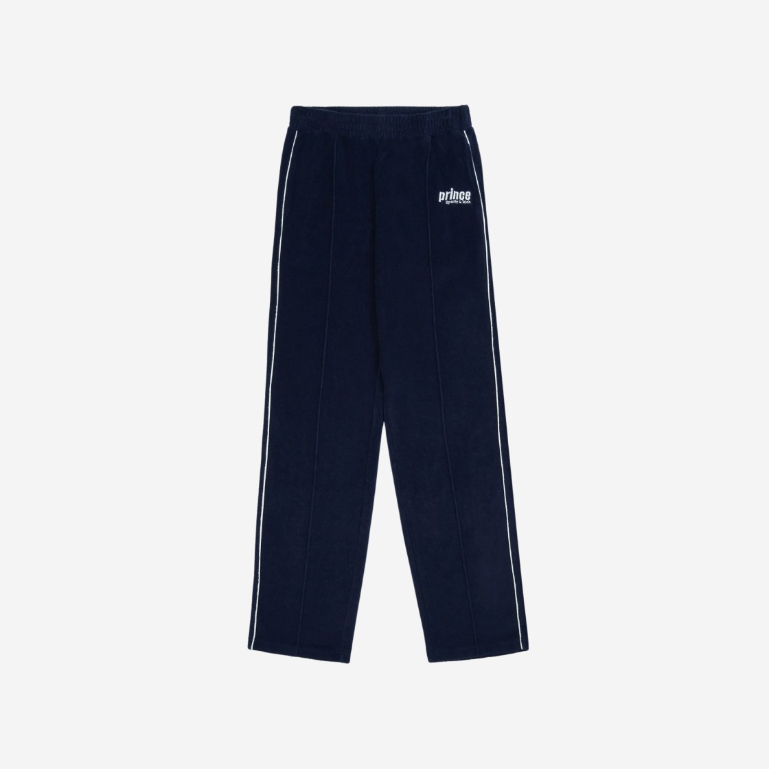 Sporty & Rich x Prince Sporty Terry Track Pants Navy White 상세 이미지 1