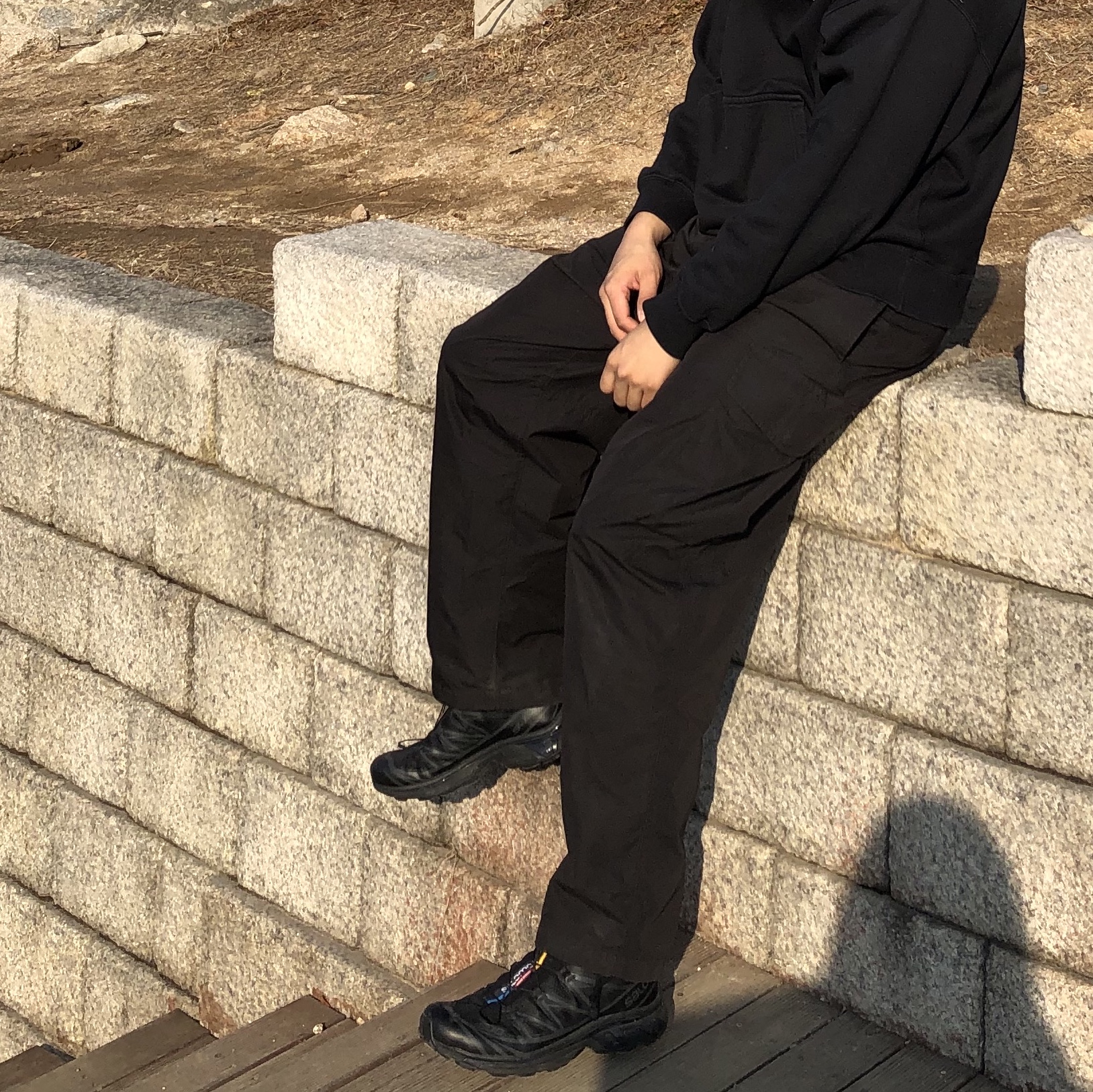 Salomon XT-6 ADV Black 착용 스타일 - 2