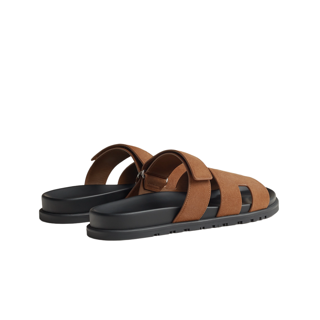 에르메스 시프레 샌들 스웨이드 고트스킨 & 브룬 퓨메(Hermes Chypre Sandal Suede Goatskin & Brun Fume) - 3