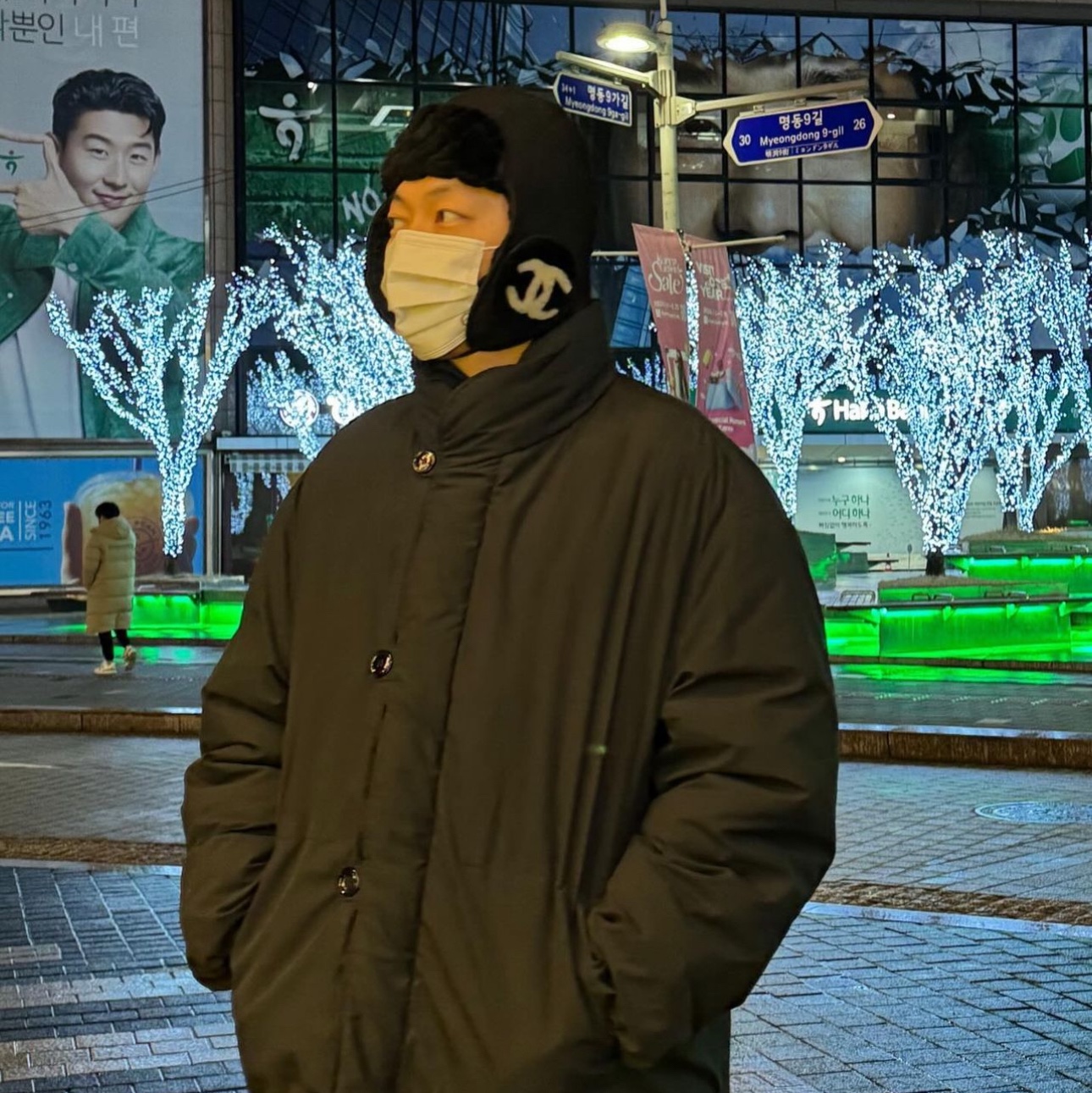 Lemaire Technical Cotton Puffer Blouson Jet Black 착용 스타일