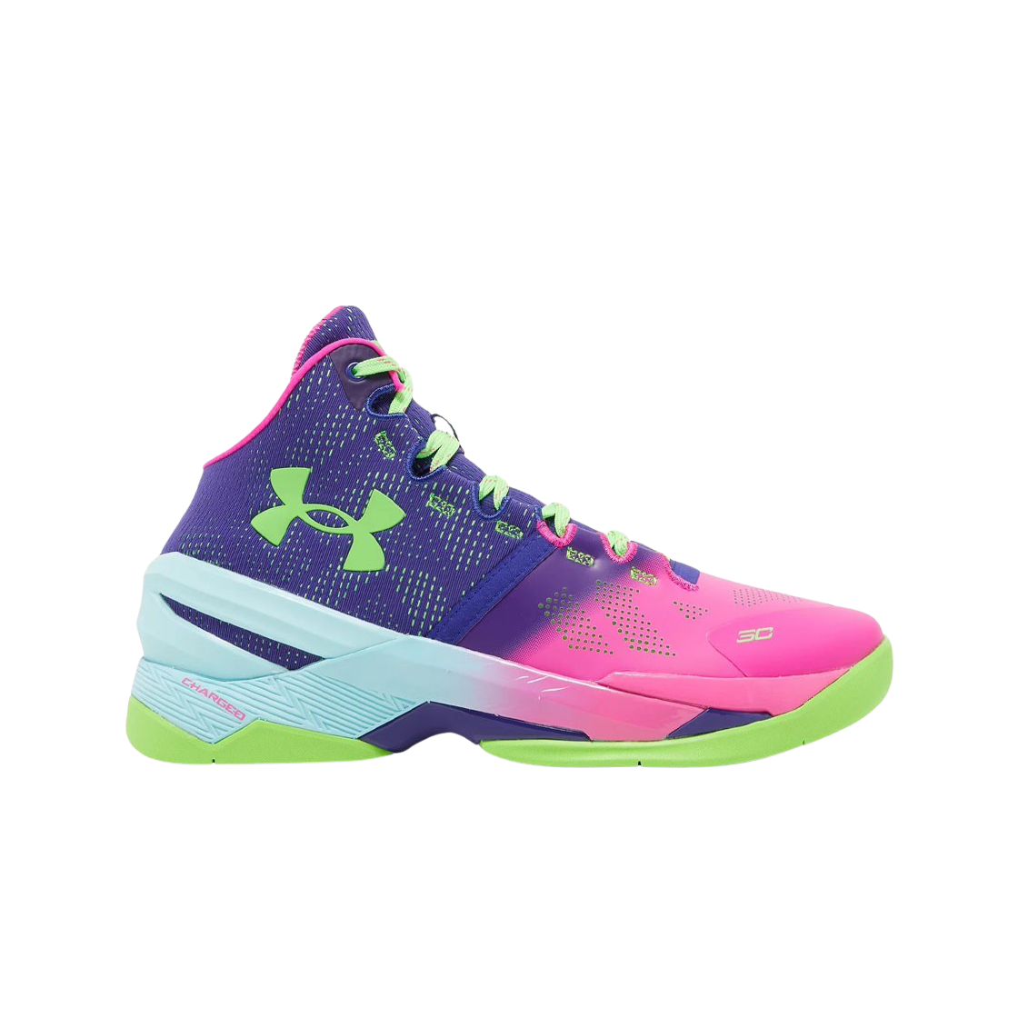 언더아머 커리 2 레트로 핑크 퍼플 2022(Under Armour Curry 2 Retro Pink Purple 2022)