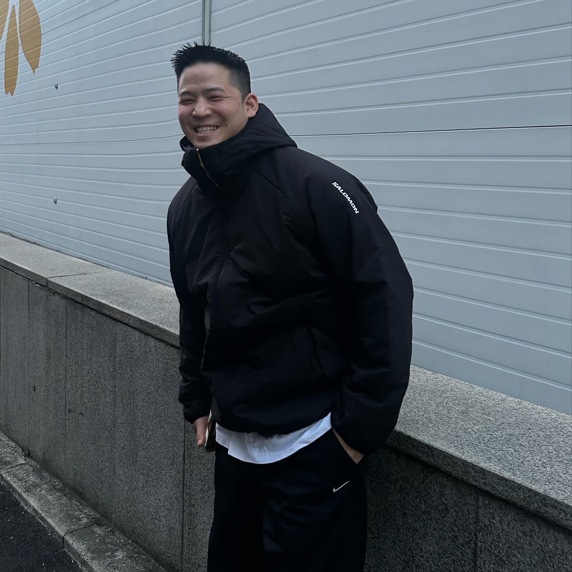 Salomon Modisay Pro Jacket Black 착용 스타일 - 1
