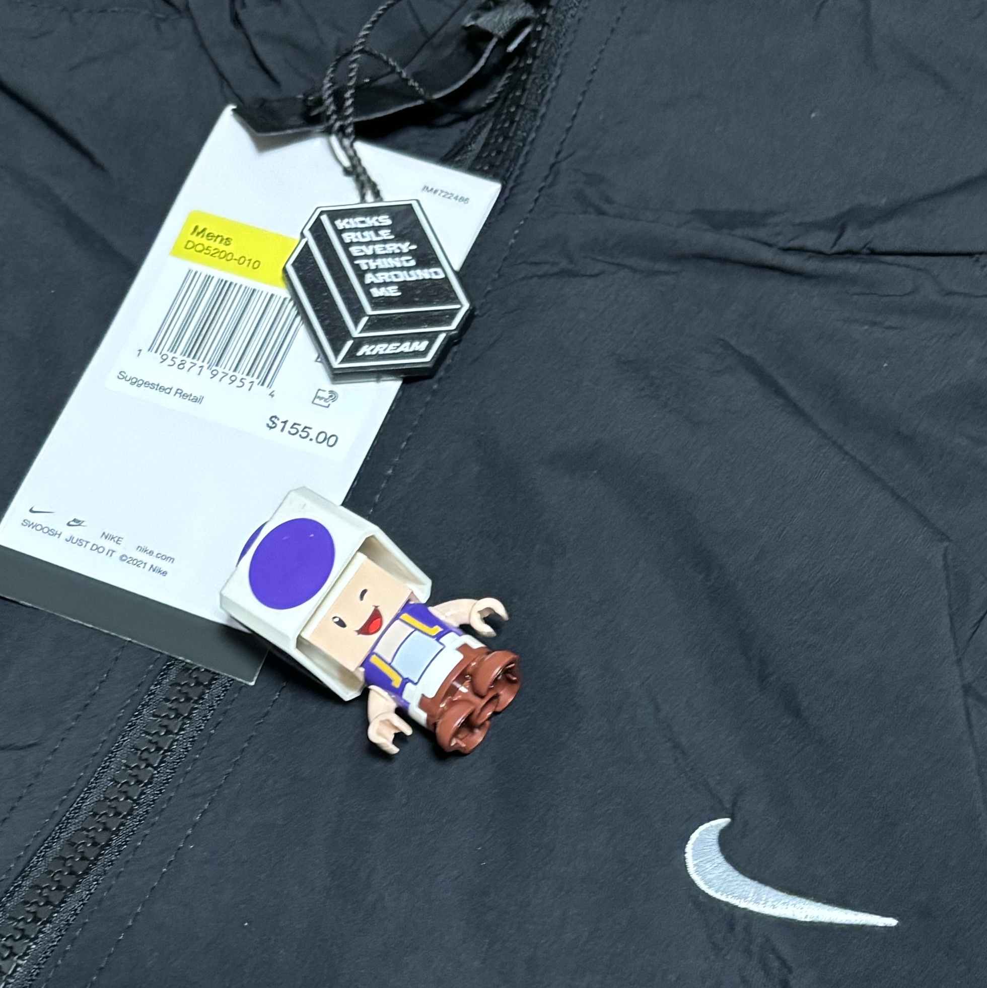 Nike NRG Solo Swoosh Woven Track Jacket Black - US/EU 착용 스타일