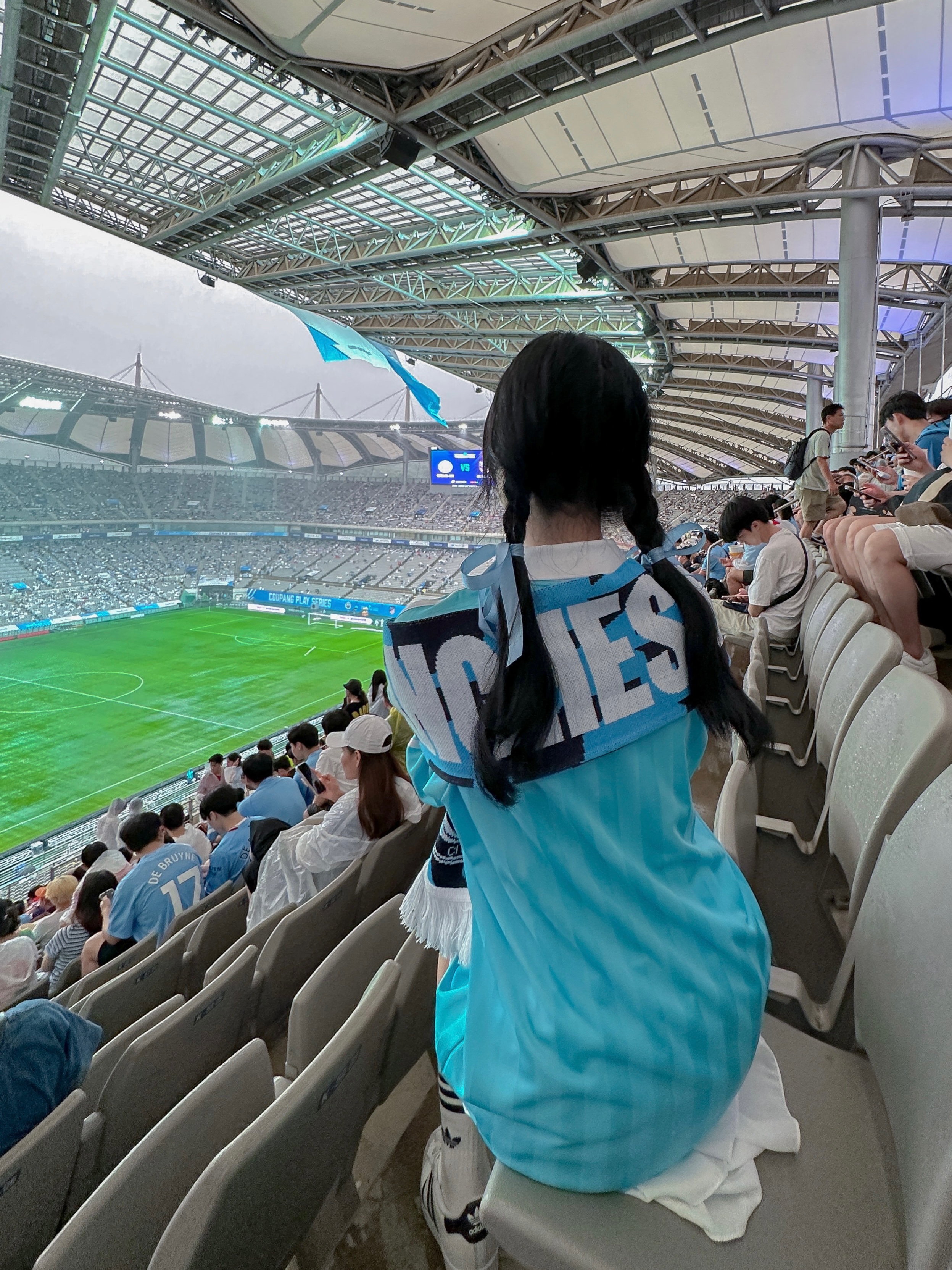 (W) Adidas Football Long Sleeve T-Shirt Light Aqua - KR Sizing, Gucci Blind for Love Necklace Silver 착용 스타일 - 3