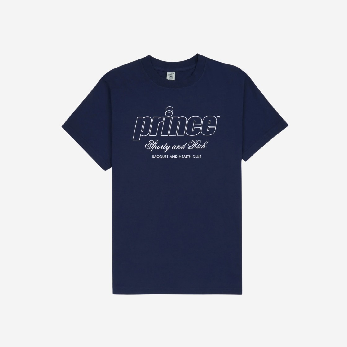 Sporty & Rich x Prince Health T-Shirt Navy White 상세 이미지 1