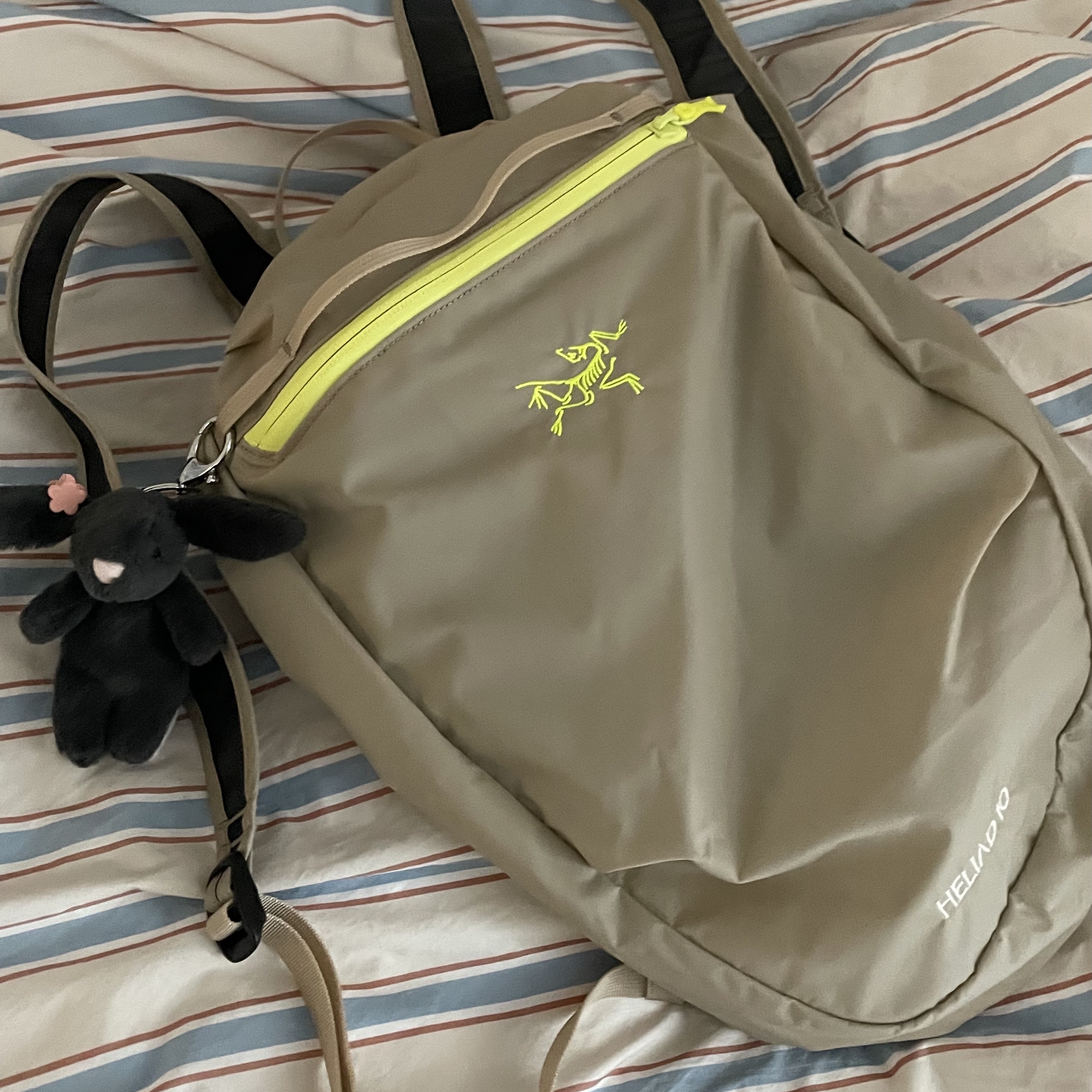 Arc'teryx Heliad 10 Backpack Wicker 착용 스타일 - 1
