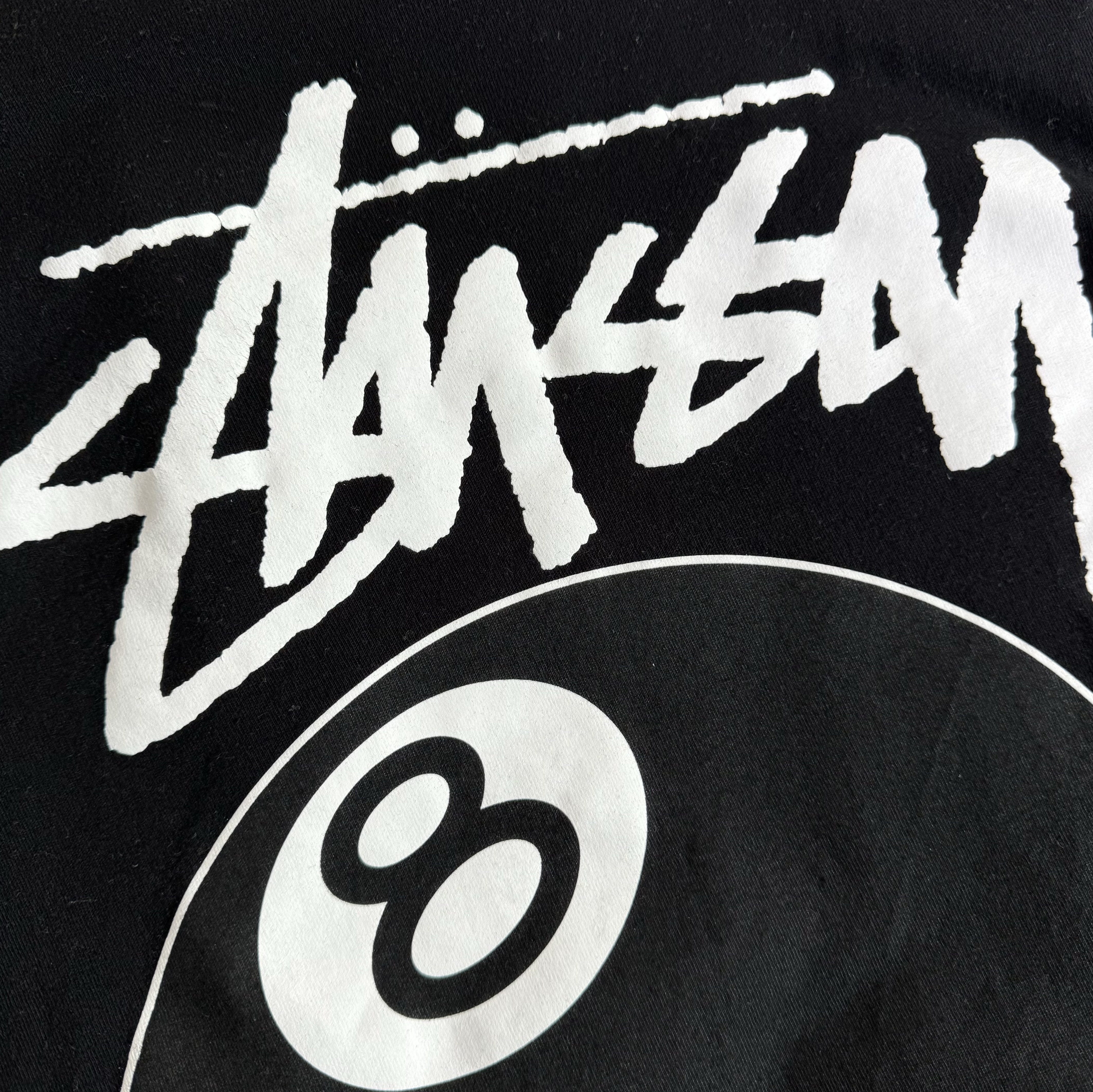 Stussy 8 Ball Pigment Dyed T-Shirt Black - 22SS 착용 스타일