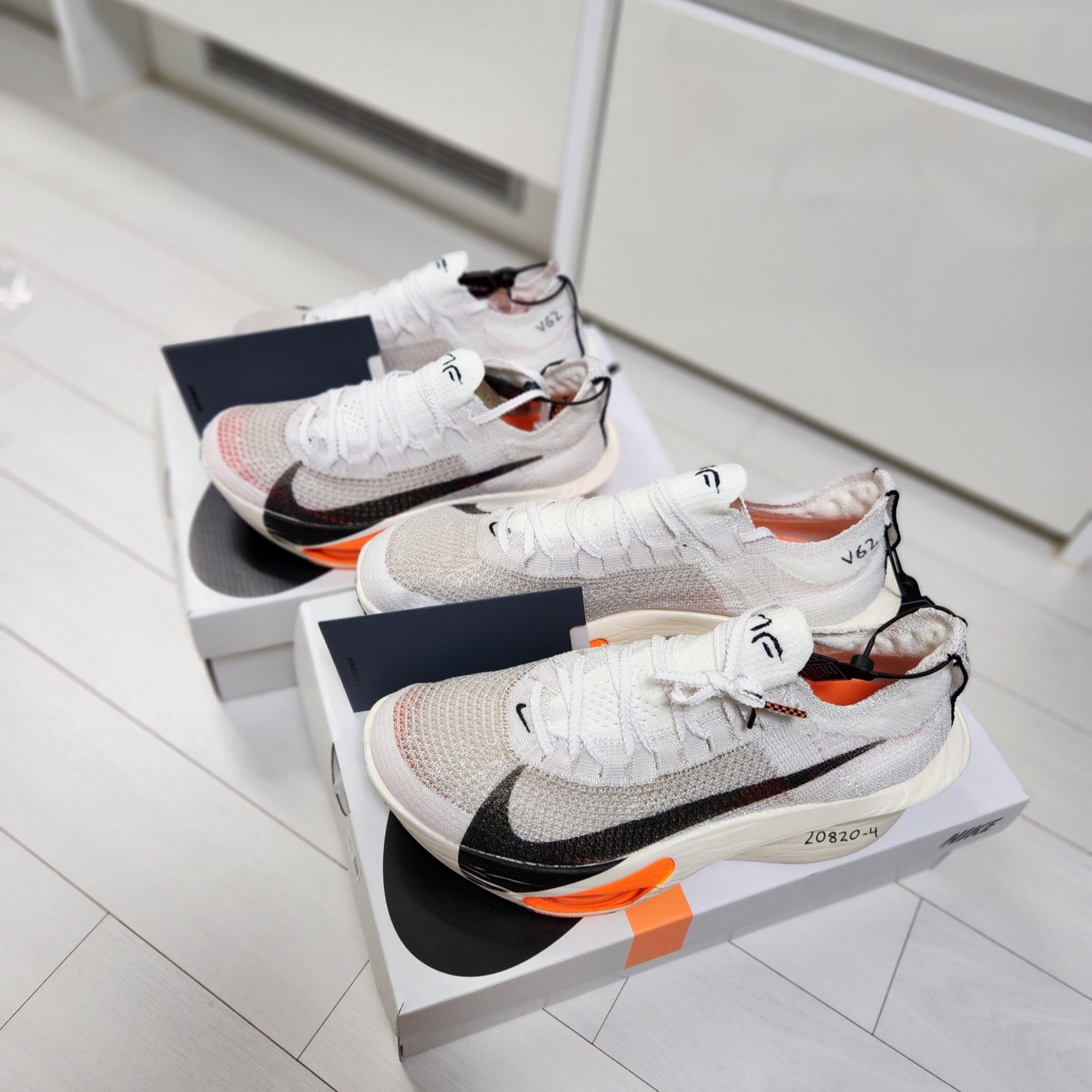 (W) Nike Air Zoom Alphafly Next% 3 Proto White Total Orange, Nike Air Zoom Alphafly Next% 3 Proto White Total Orange 착용 스타일