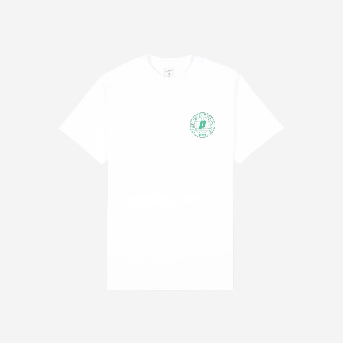 Sporty & Rich x Prince Net T-Shirt White Clean Mint 상세 이미지 1