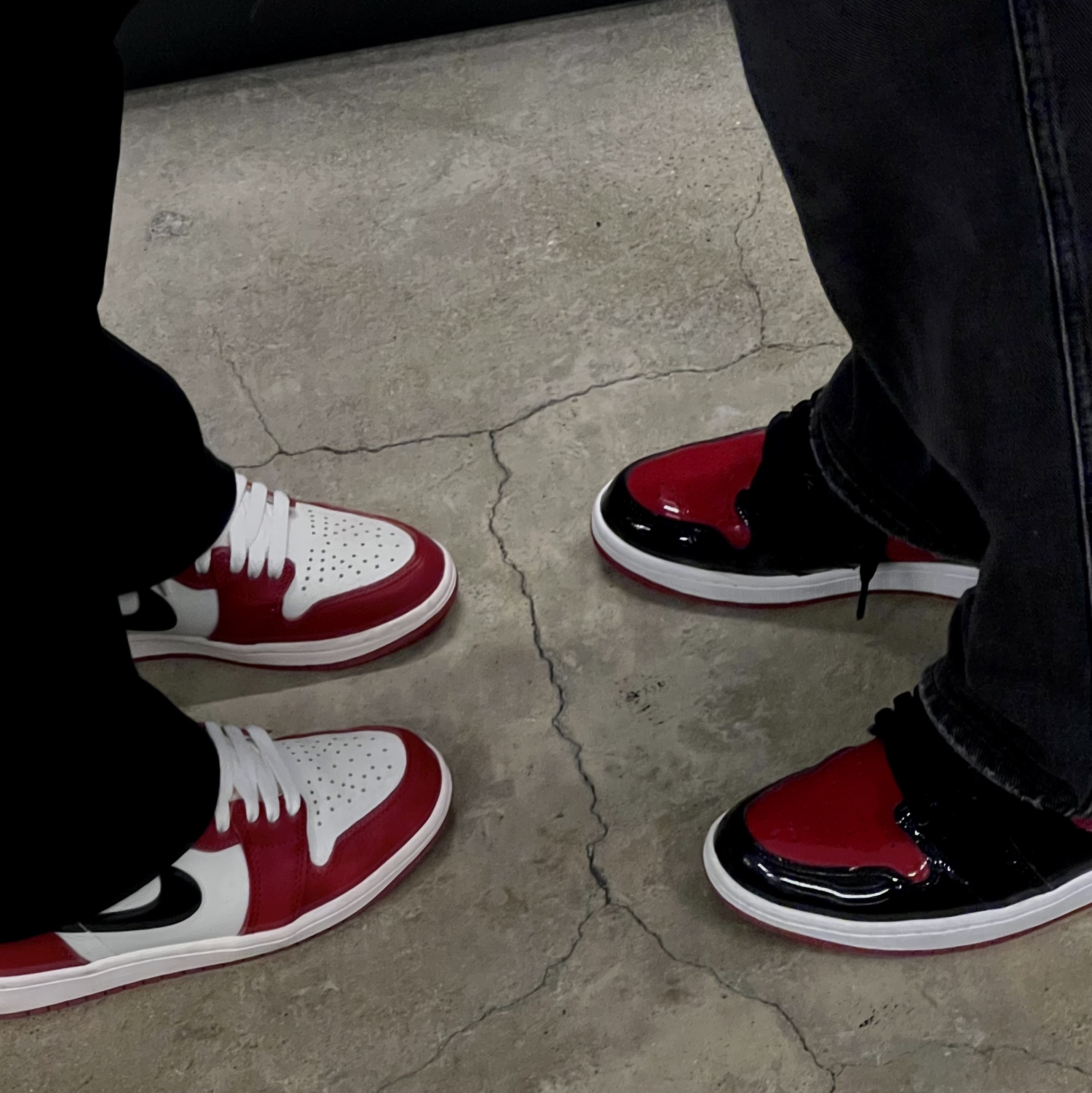 Jordan 1 Retro High OG Patent Bred, Jordan 1 Retro High OG Chicago 2022 착용 스타일 - 1