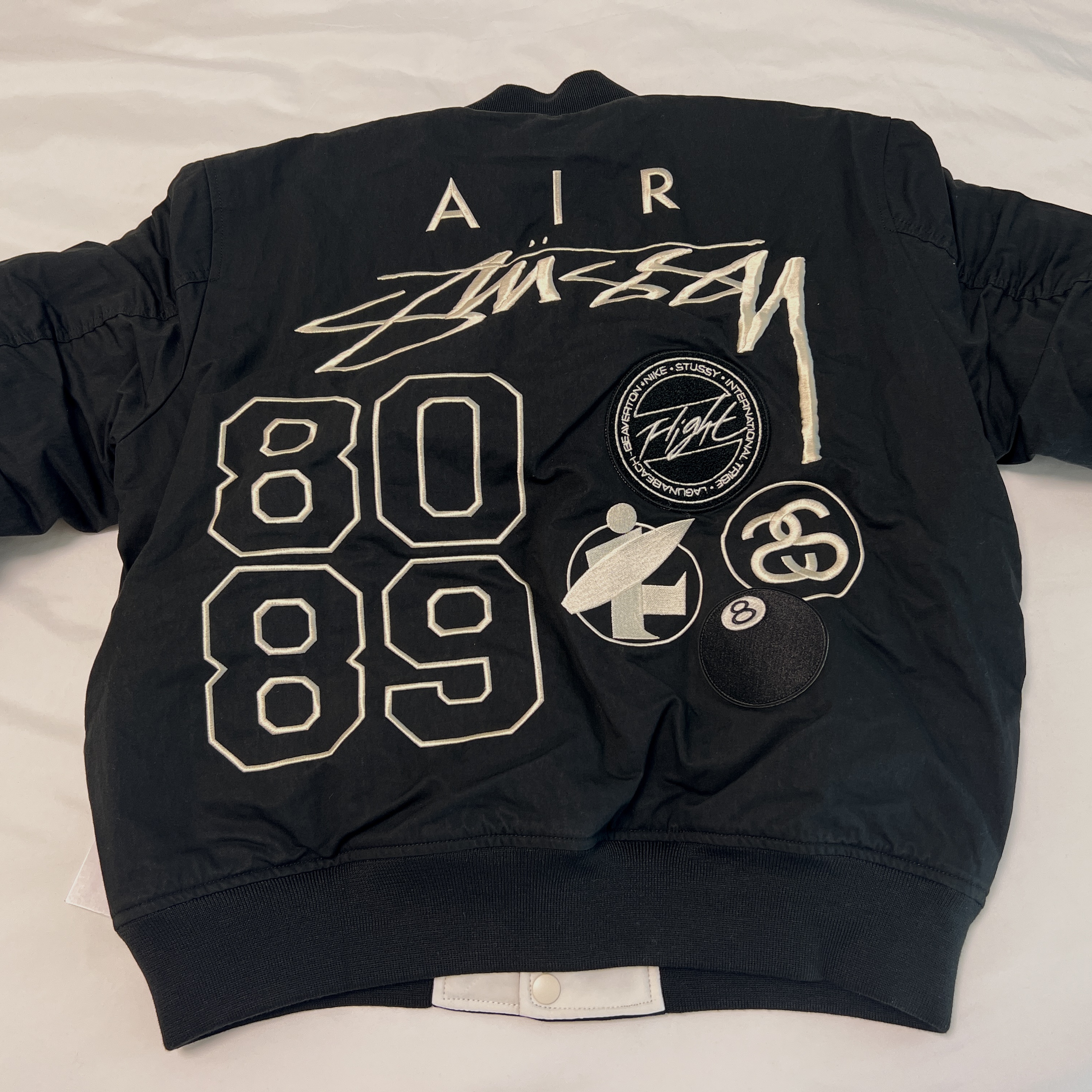 Nike x Stussy Reversible Jacket Black (FJ9153-010) 착용 스타일 - 3