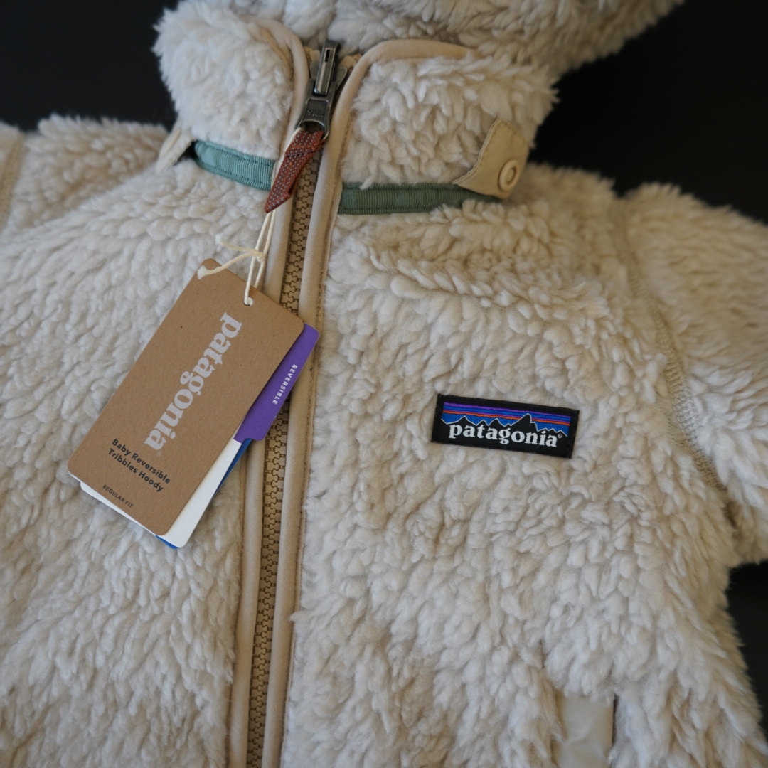 (Baby) Patagonia Reversible Tribbles Hoody Superior Blue 착용 스타일