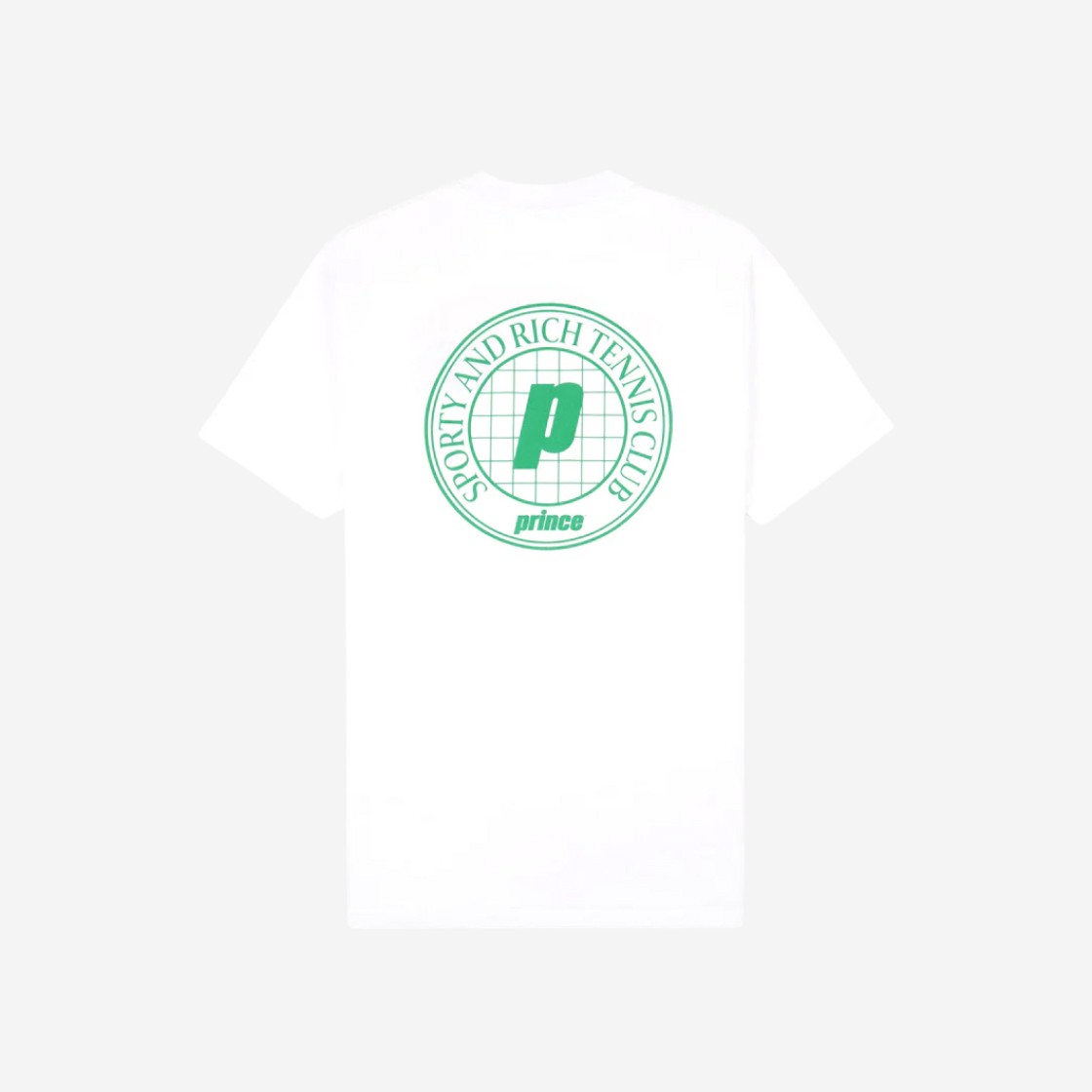 Sporty & Rich x Prince Net T-Shirt White Clean Mint 상세 이미지 2