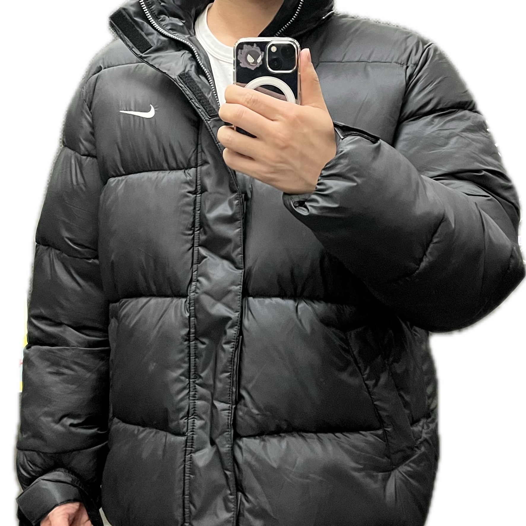 Nike Life Therma-Fit Puffer Jacket Black - Asia 착용 스타일