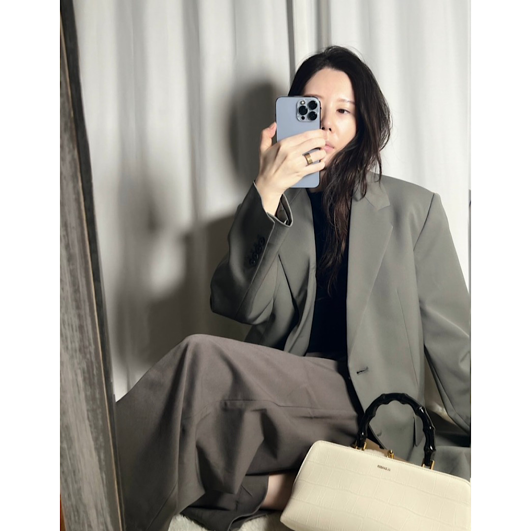 Jil Sander Goji Bamboo Small Coconut 착용 스타일