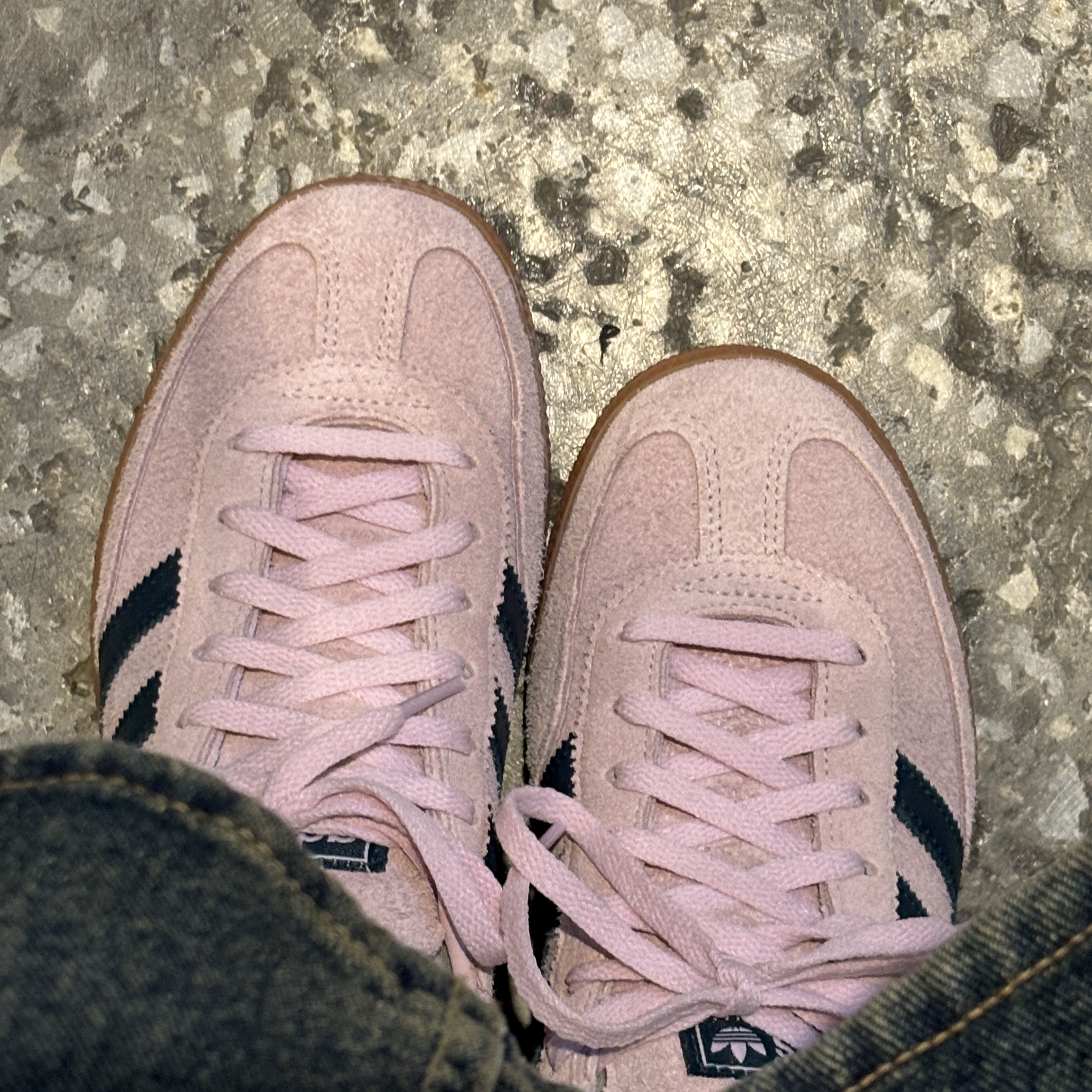 (W) Adidas Spezial Handball Clear Pink 착용 스타일