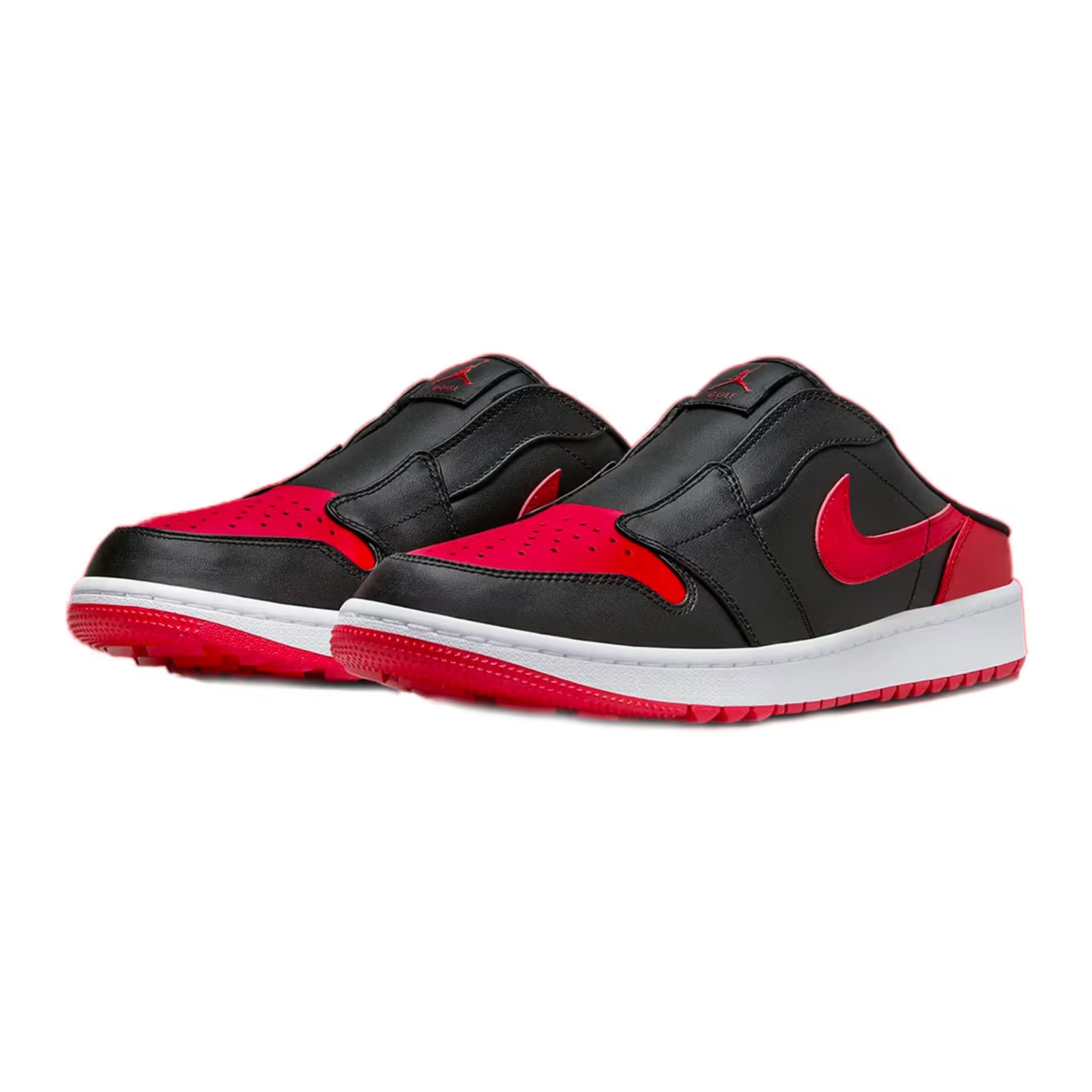 Jordan 1 Low Golf Rust Pink, Jordan 1 Low Golf Black White and Volt 착용 스타일 - 2