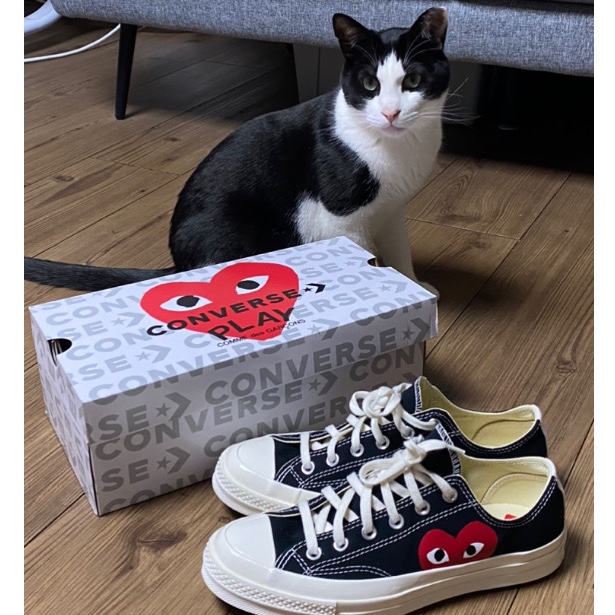 Converse x Play Comme des Garcons Chuck 70 Ox Black 착용 스타일