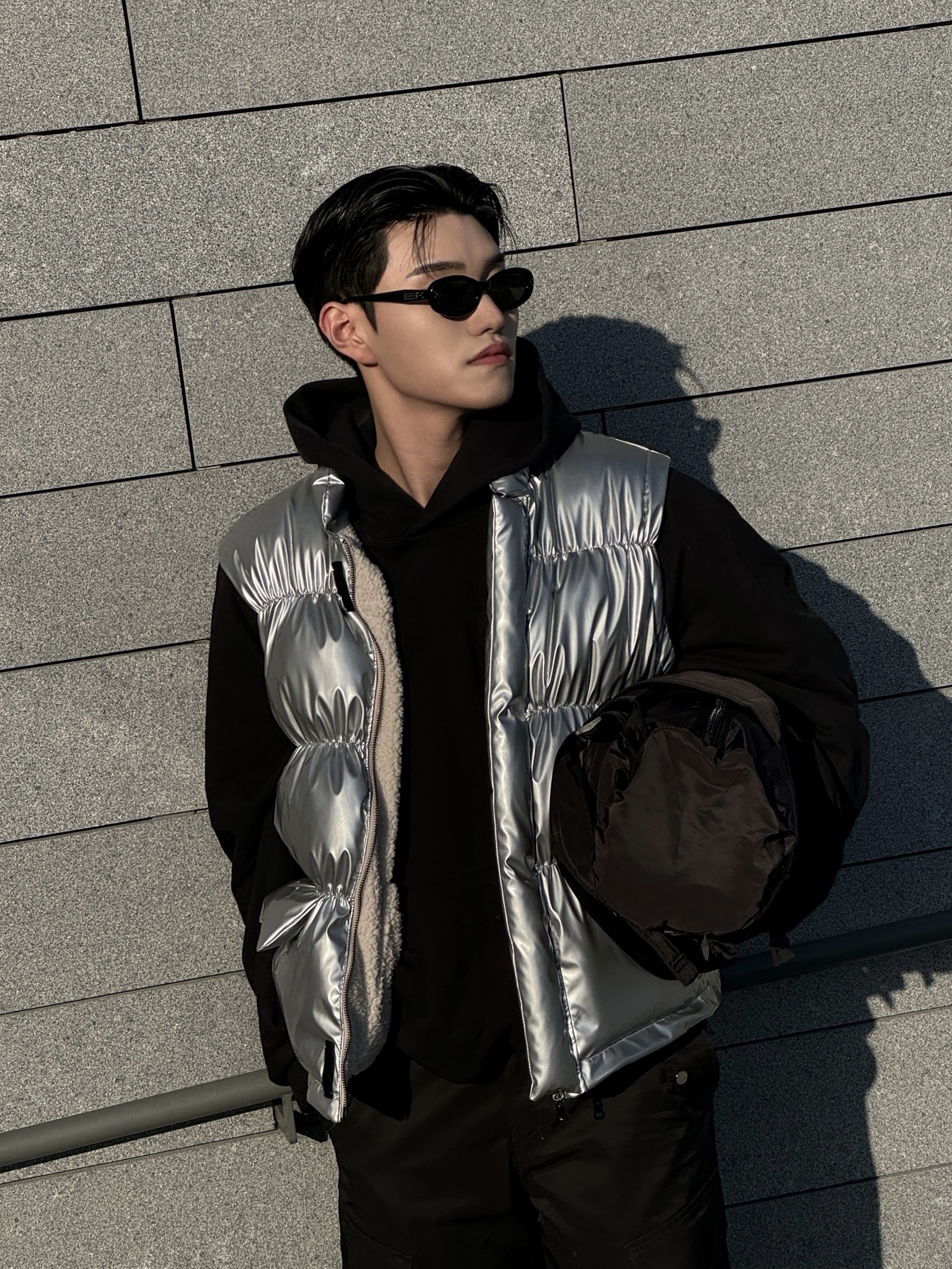 Puma Speedcat LS Black White, Gentle Monster July 01 Black 착용 스타일 - 4