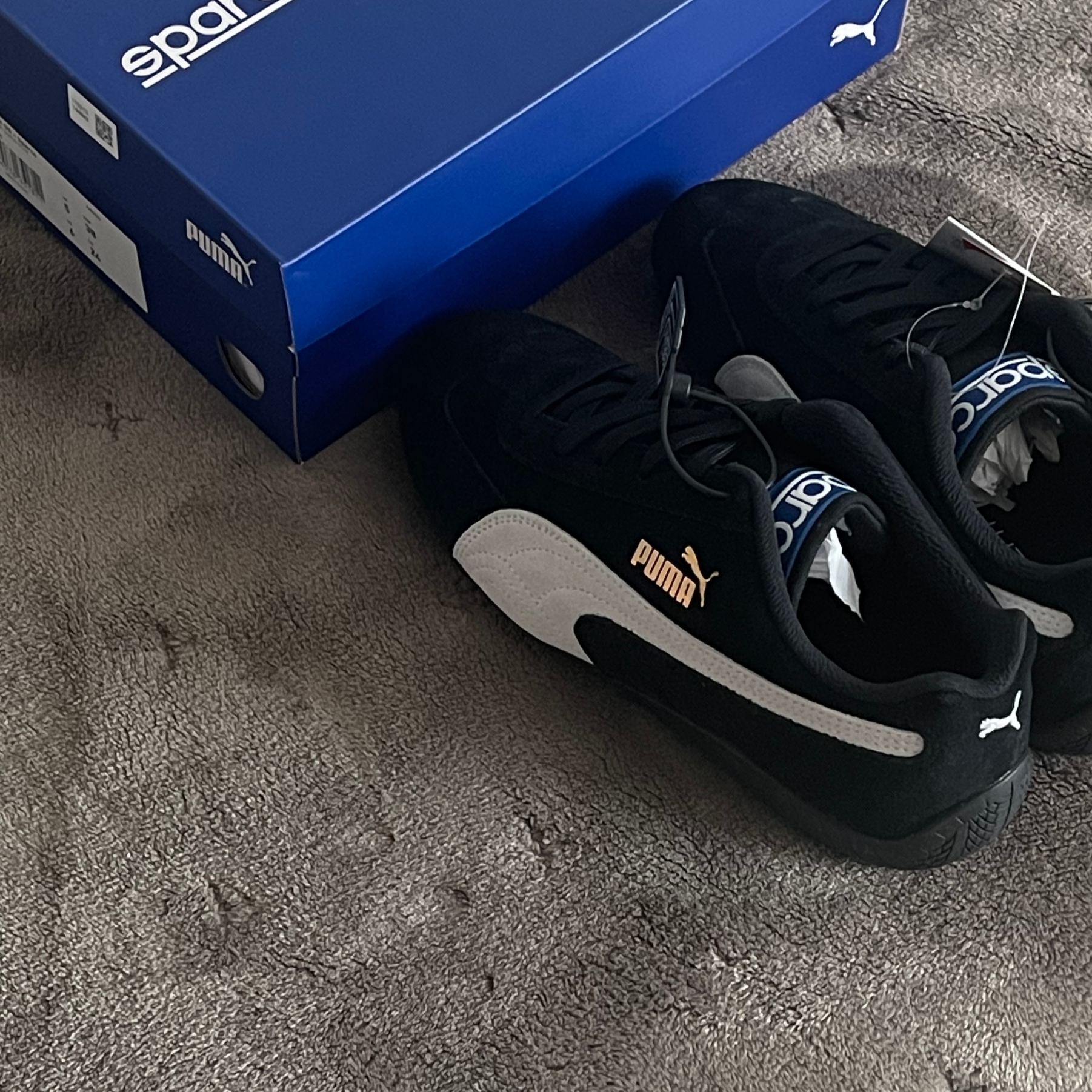 Puma Speedcat OG Sparco Black White 착용 스타일