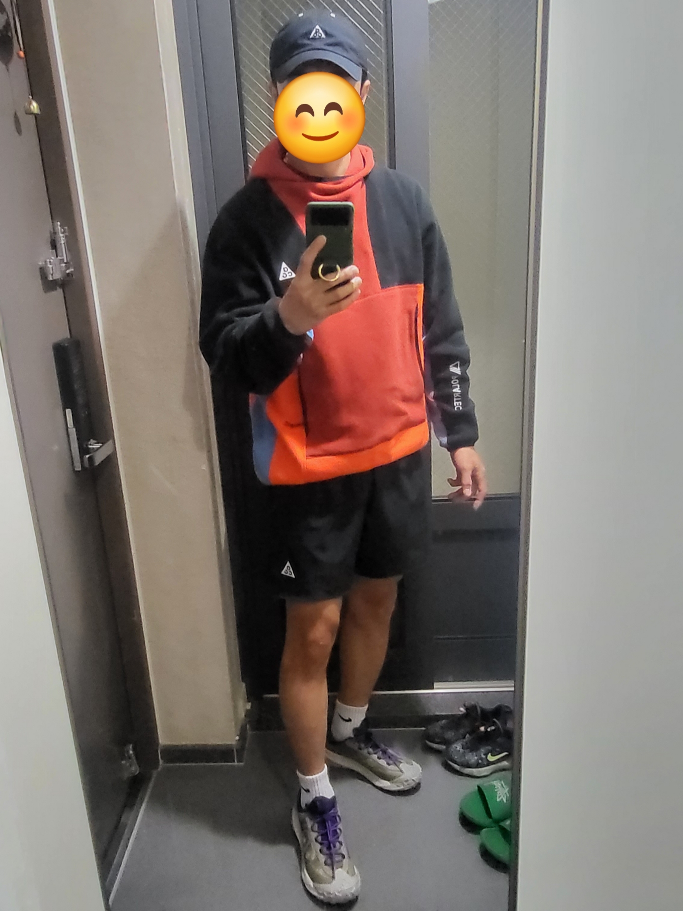 Nike ACG Polartec Wolf Tree Pullover Hoodie Cinnabar - Asia, Nike ACG Mountain Fly 2 Low Neutral Olive and Mountain Grape 착용 스타일