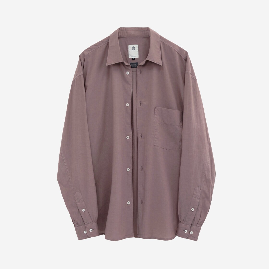 Polyteru Tenco Loosed Shirt 2.0 Washed Dark Pink - 24FW 상세 이미지 1