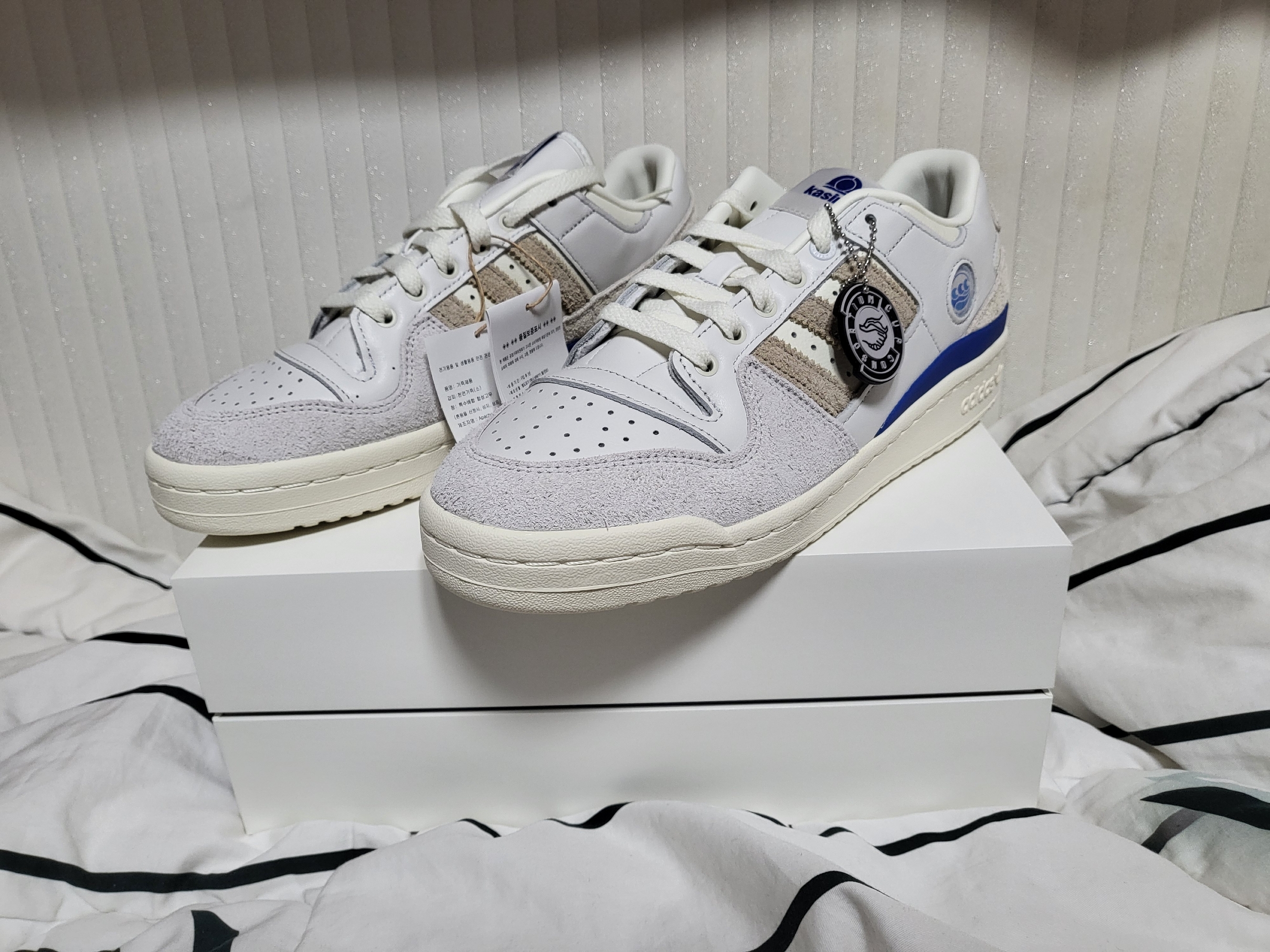 Adidas x Kasina Forum 84 Low Consortium Cup Off White 착용 스타일