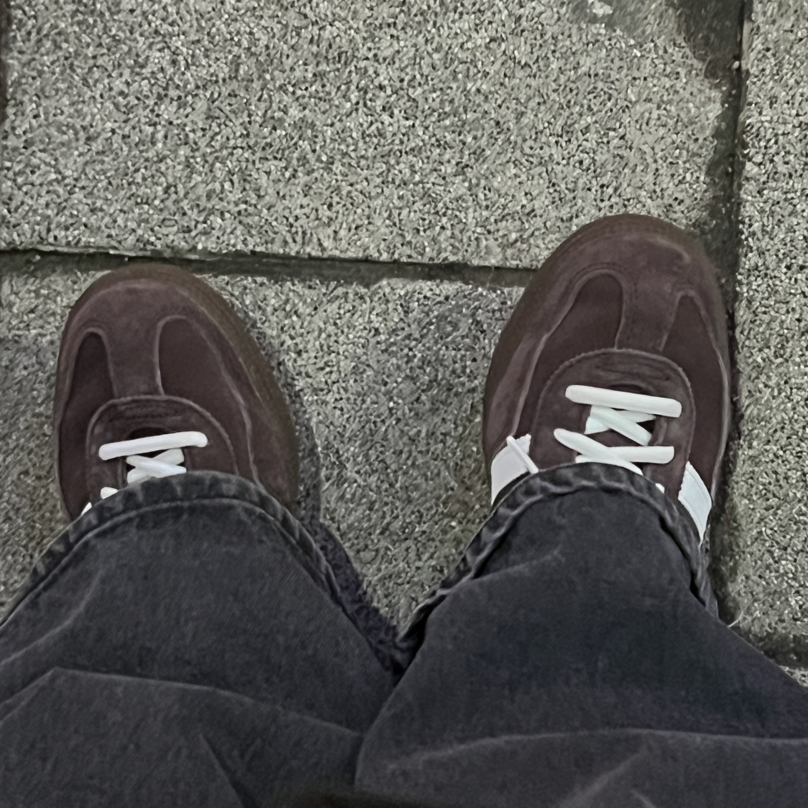 Adidas Spezial Handball Shadow Brown White 착용 스타일 - 2