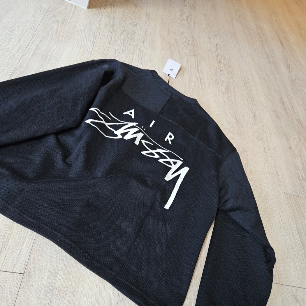 Nike x Stussy Long Sleeve Top Black (FJ9164-010) 착용 스타일