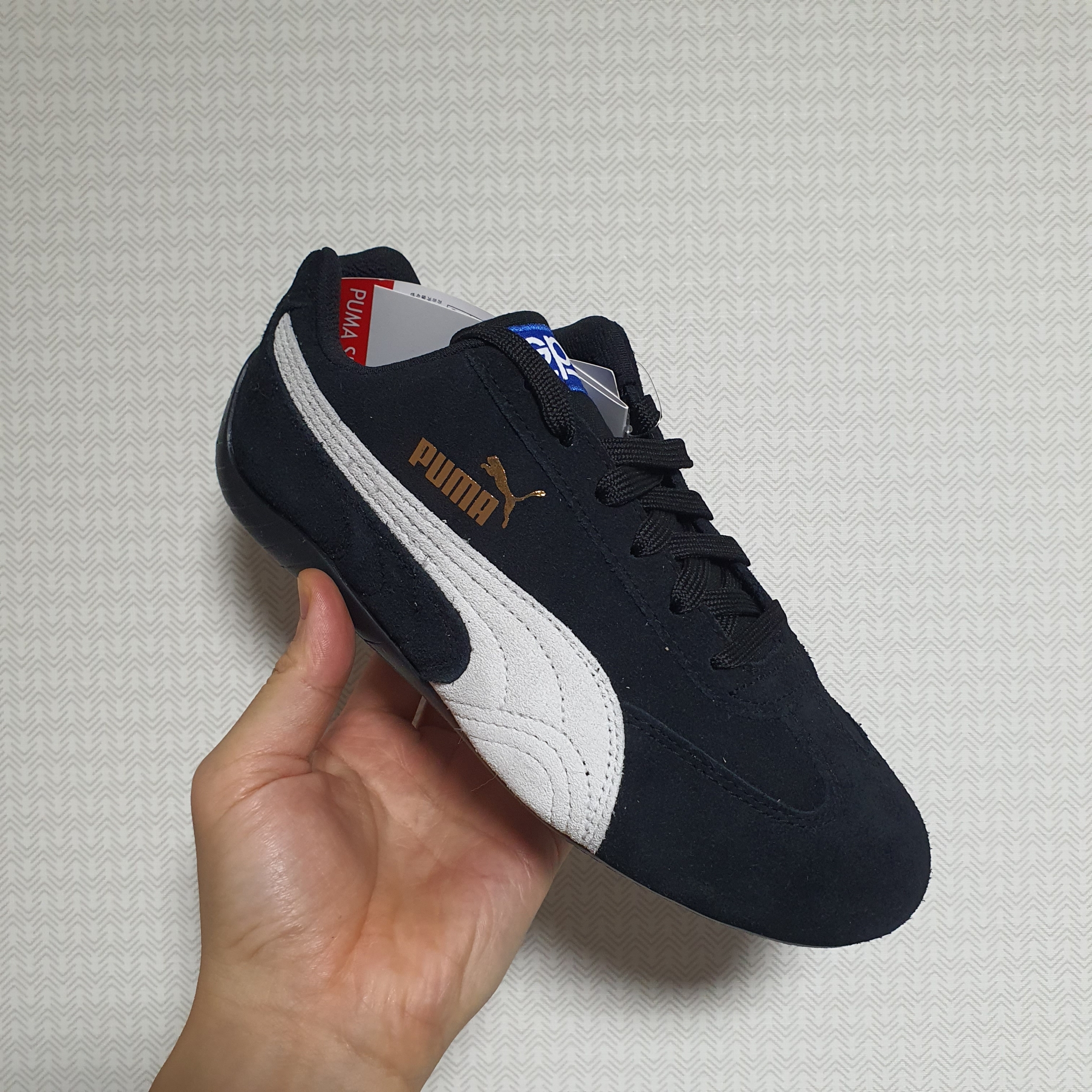 Puma Speedcat OG Sparco Black White 착용 스타일