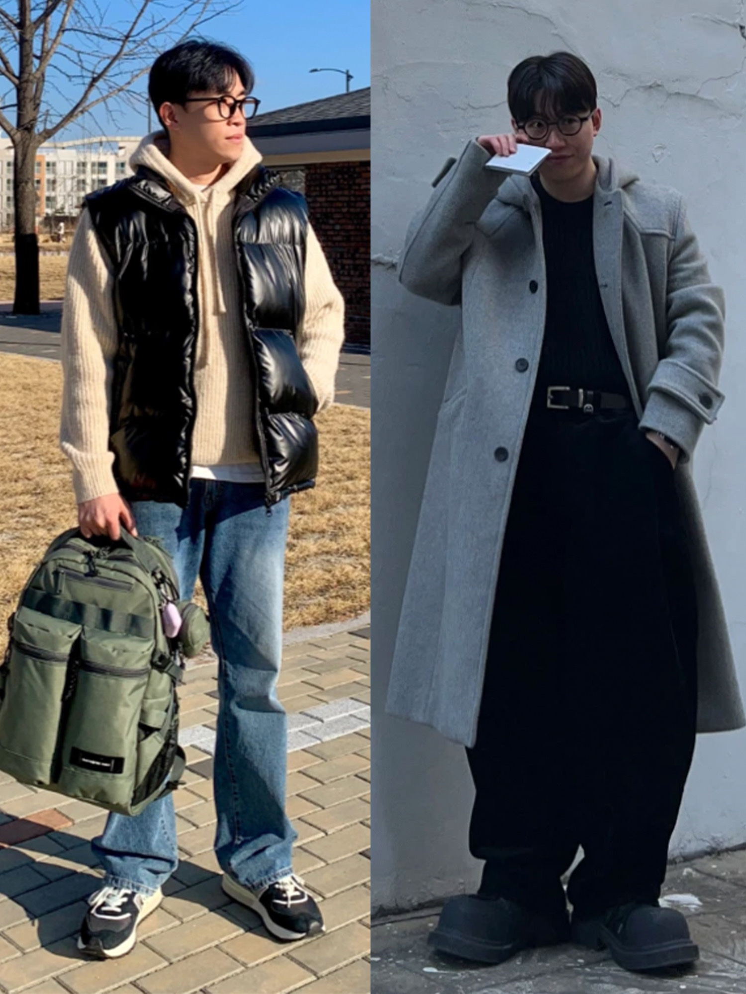 뉴발란스 574 레거시 블랙, 발렌시아가 스테로이드 더비 블랙 착용 스타일 - 2