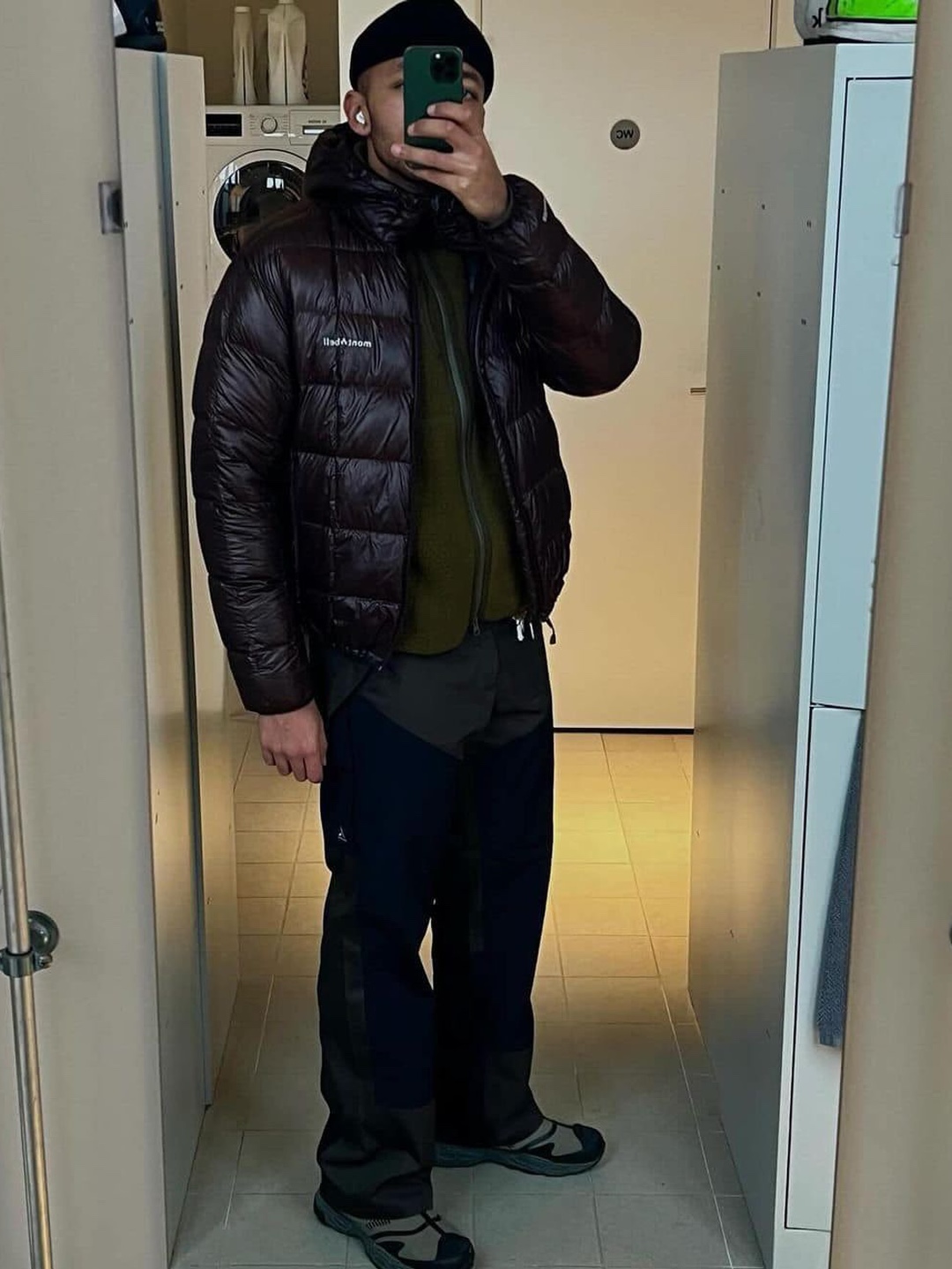 Montbell Alpine Down Parka Black, Montbell Neige Down Parka Black 착용 스타일 - 4