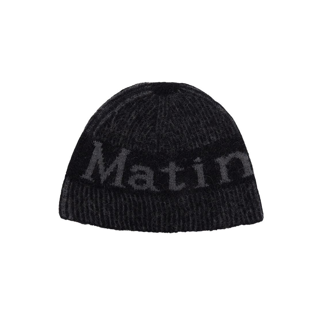 (W) Matin Kim Matin Stripe Two Tone Beanie Black 상세 이미지 1