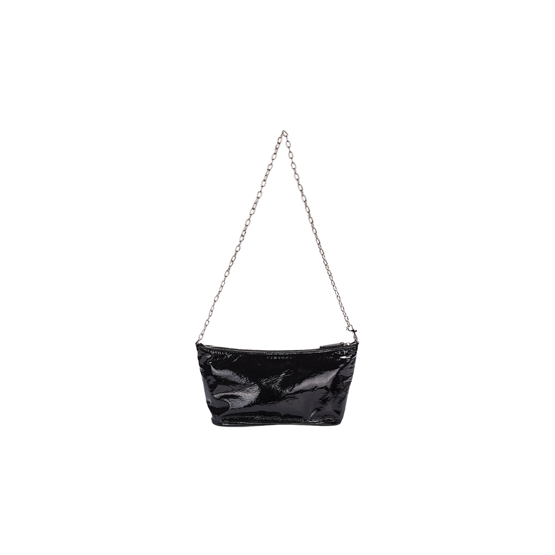 Matin Kim Glossy Chain Canoe Bag Black 상세 이미지 2