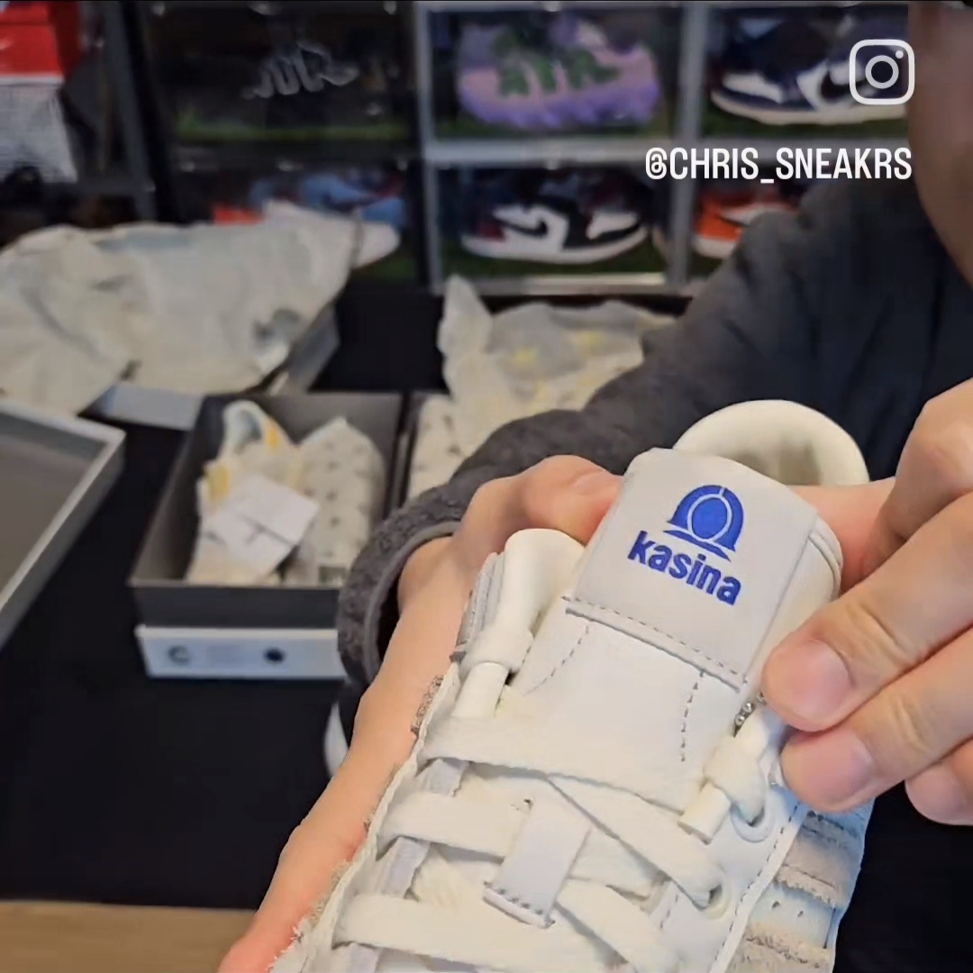 Adidas x Kasina Samba Consortium Cup Off White Trace Khaki, Adidas x Kasina Forum 84 Low Consortium Cup Off White 착용 스타일 - 7
