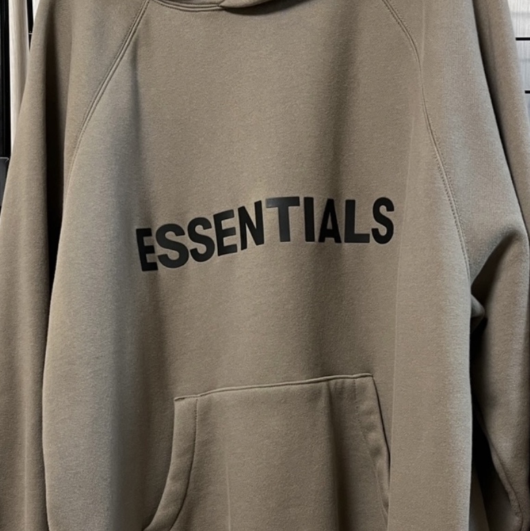 Essentials Knit Pullover Hoodie Taupe - 21SS 착용 스타일