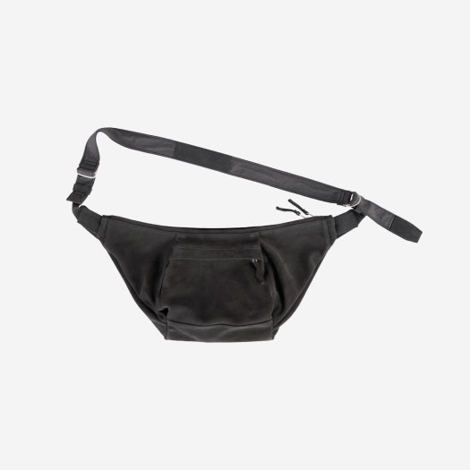 PL24SSBG02CH Polyteru Calf Bag 1.5v Suede Charcoal
