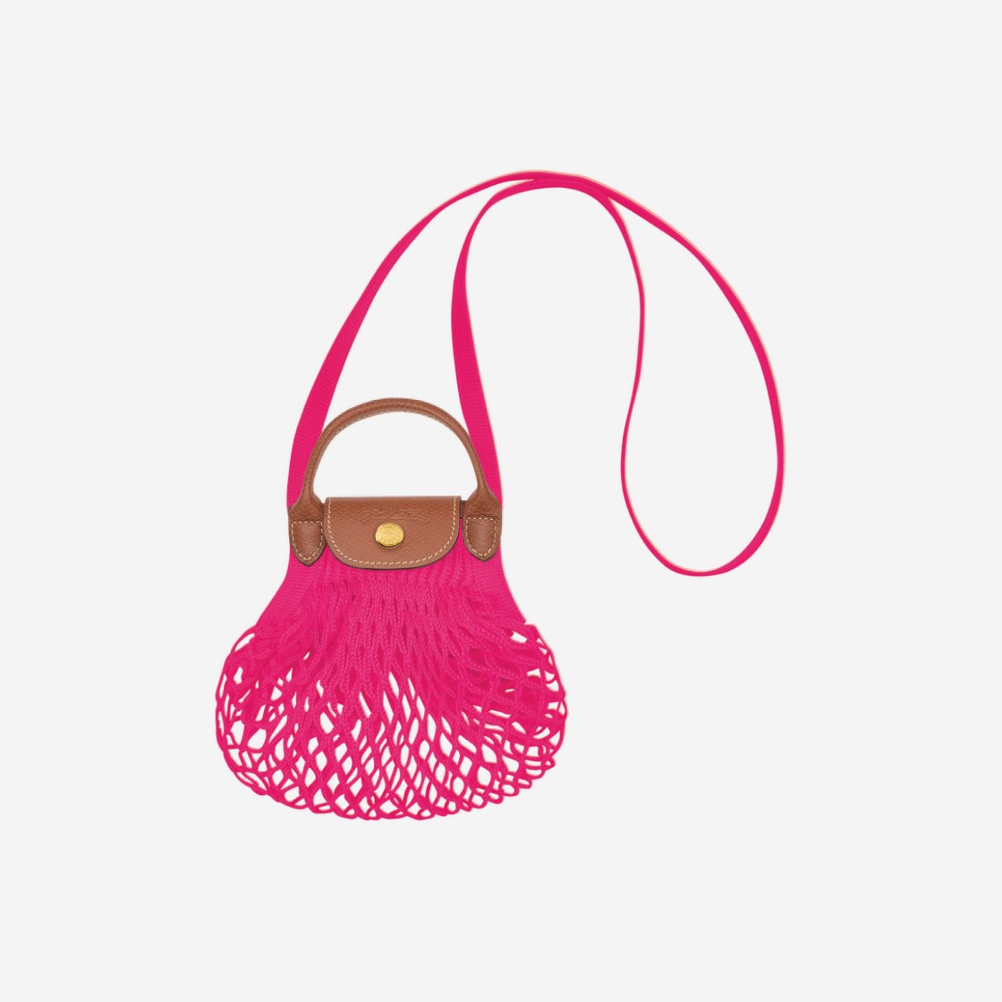 Longchamp Le Pliage Filet Crossbody Bag XS Candy 상세 이미지 1