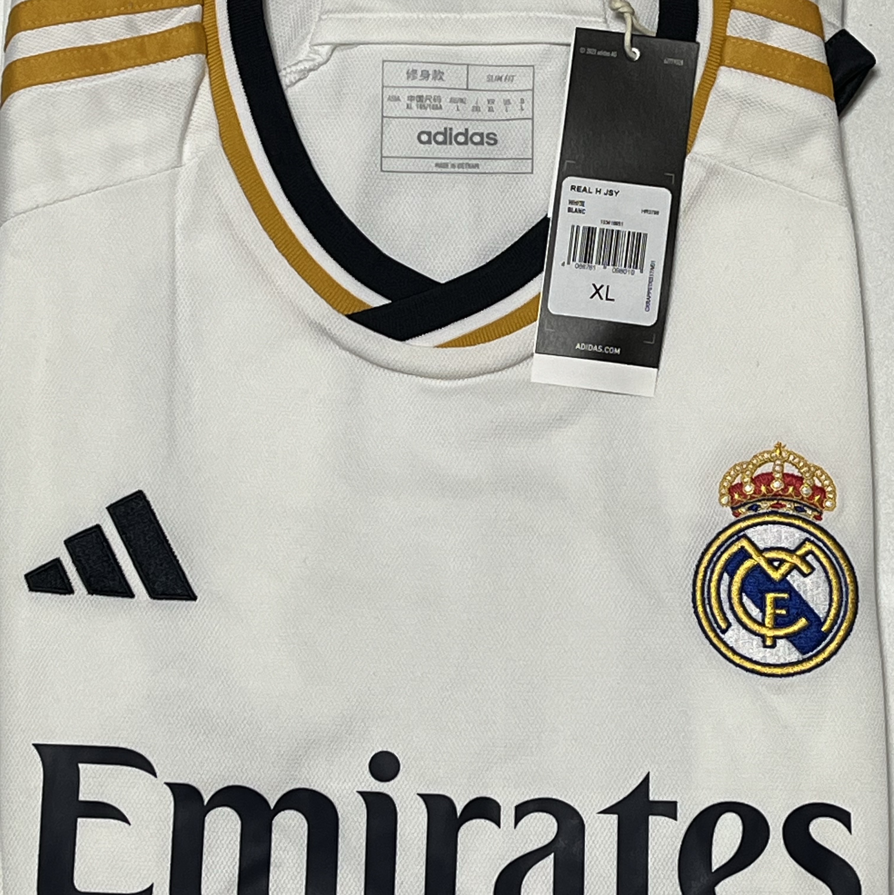 Adidas Real Madrid 2023/24 Home Jersey White - KR Sizing (Non Marking Ver.) 착용 스타일